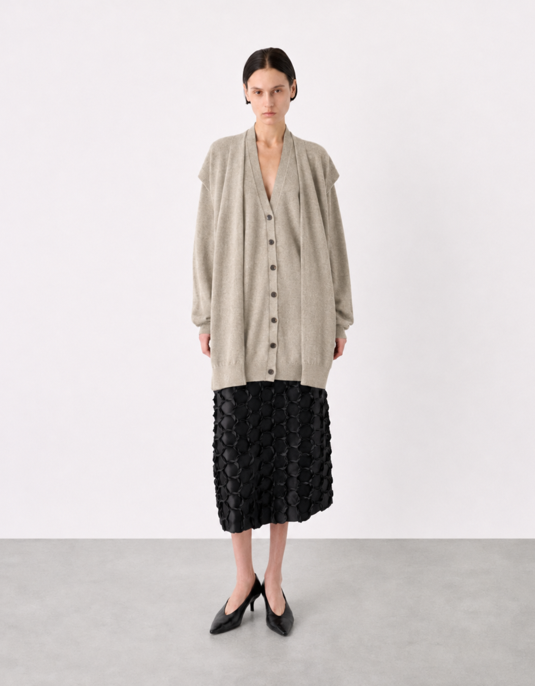 Cardigan con mangas "Piedra"