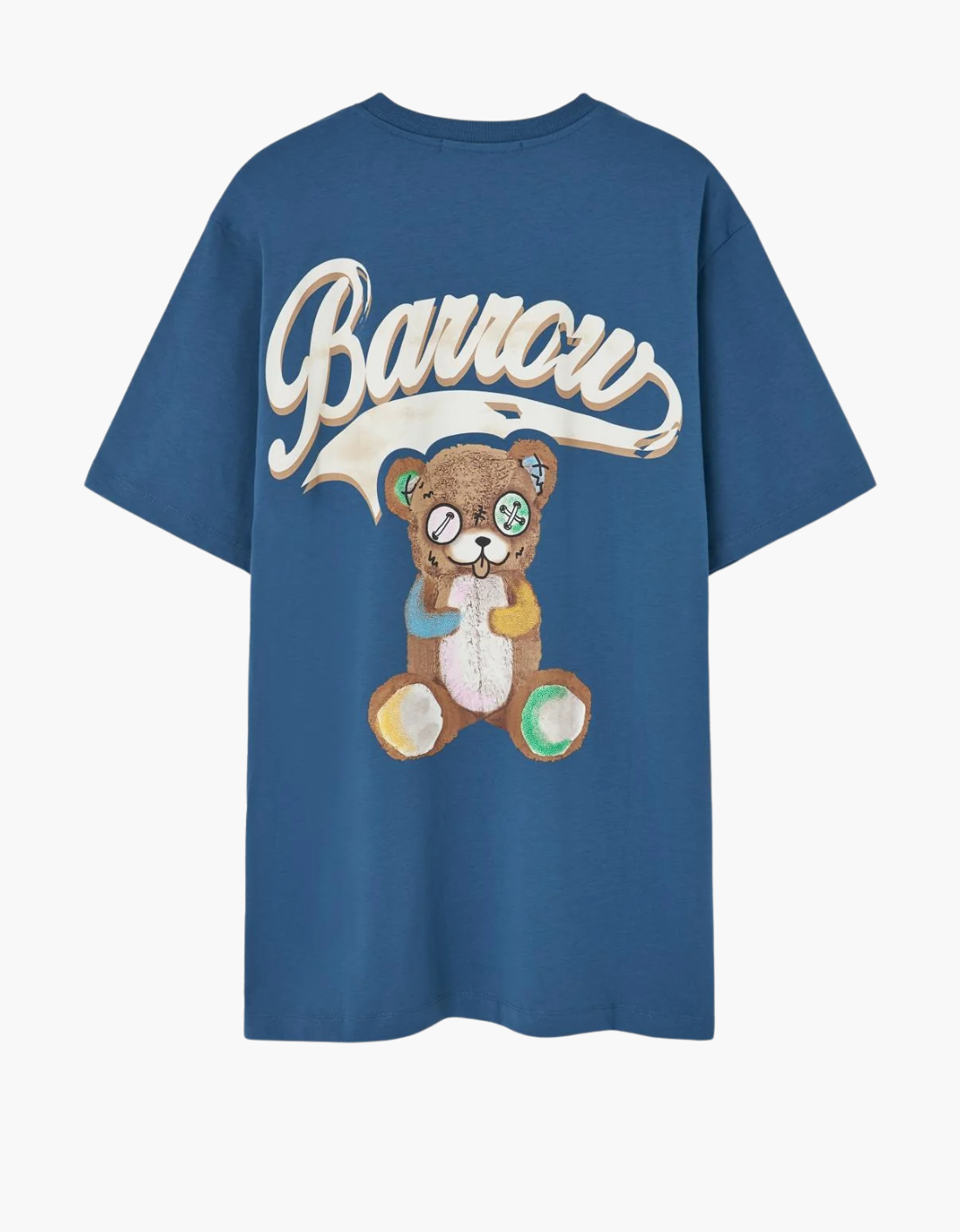 "WASHED BEAR" blue T-shirt