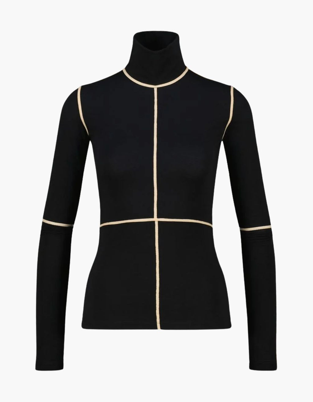 Camiseta pegada cuello alto "Linear" - MM6