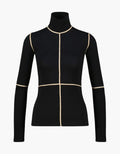 Camiseta pegada cuello alto "Linear" - MM6