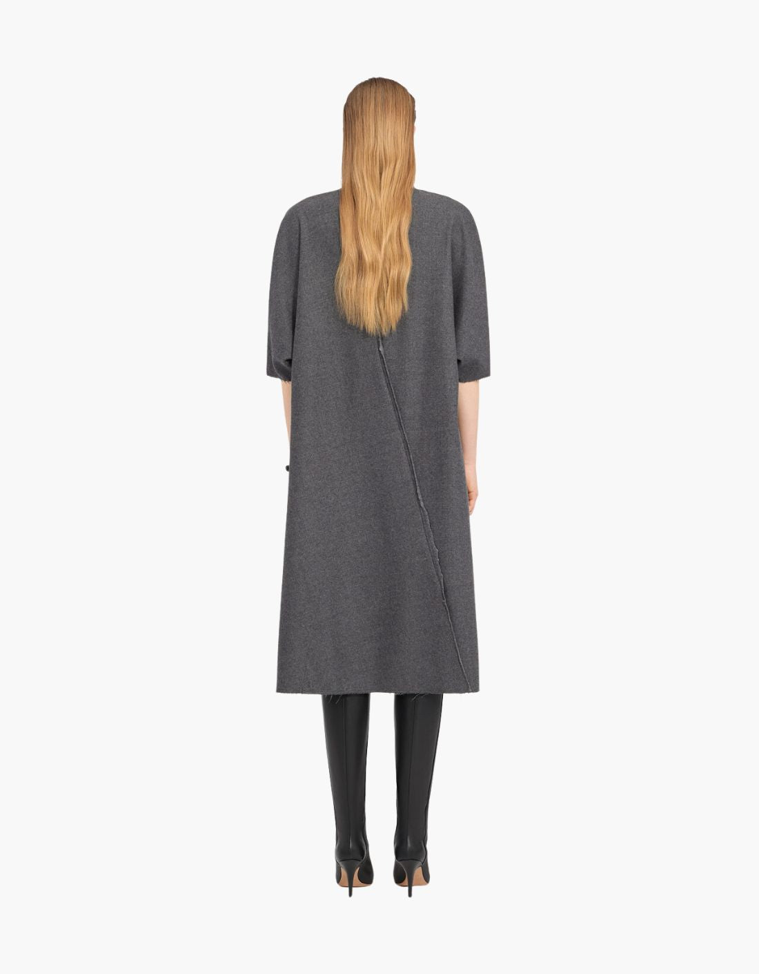 Vestido midi efecto Kimono "Découpe" - MM6 – vista 2