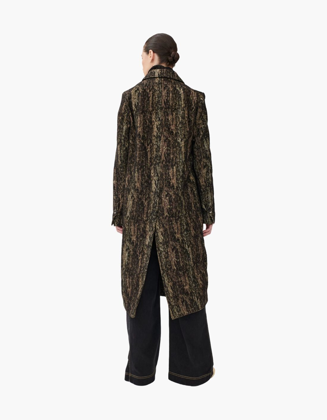 Abrigo clásico jacquard pintado a mano "Glori1"