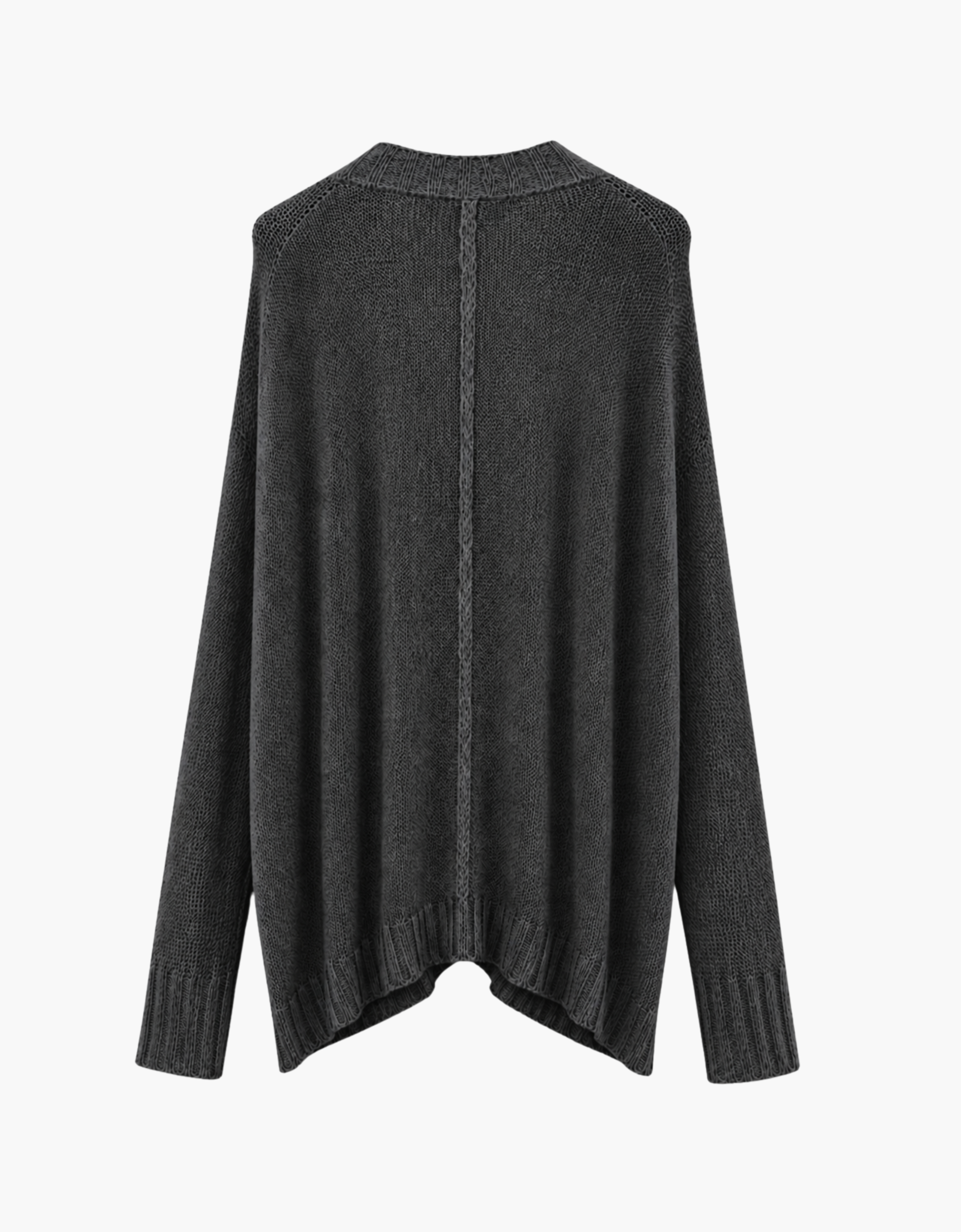 Cardigan de punto bolsillo drapeado