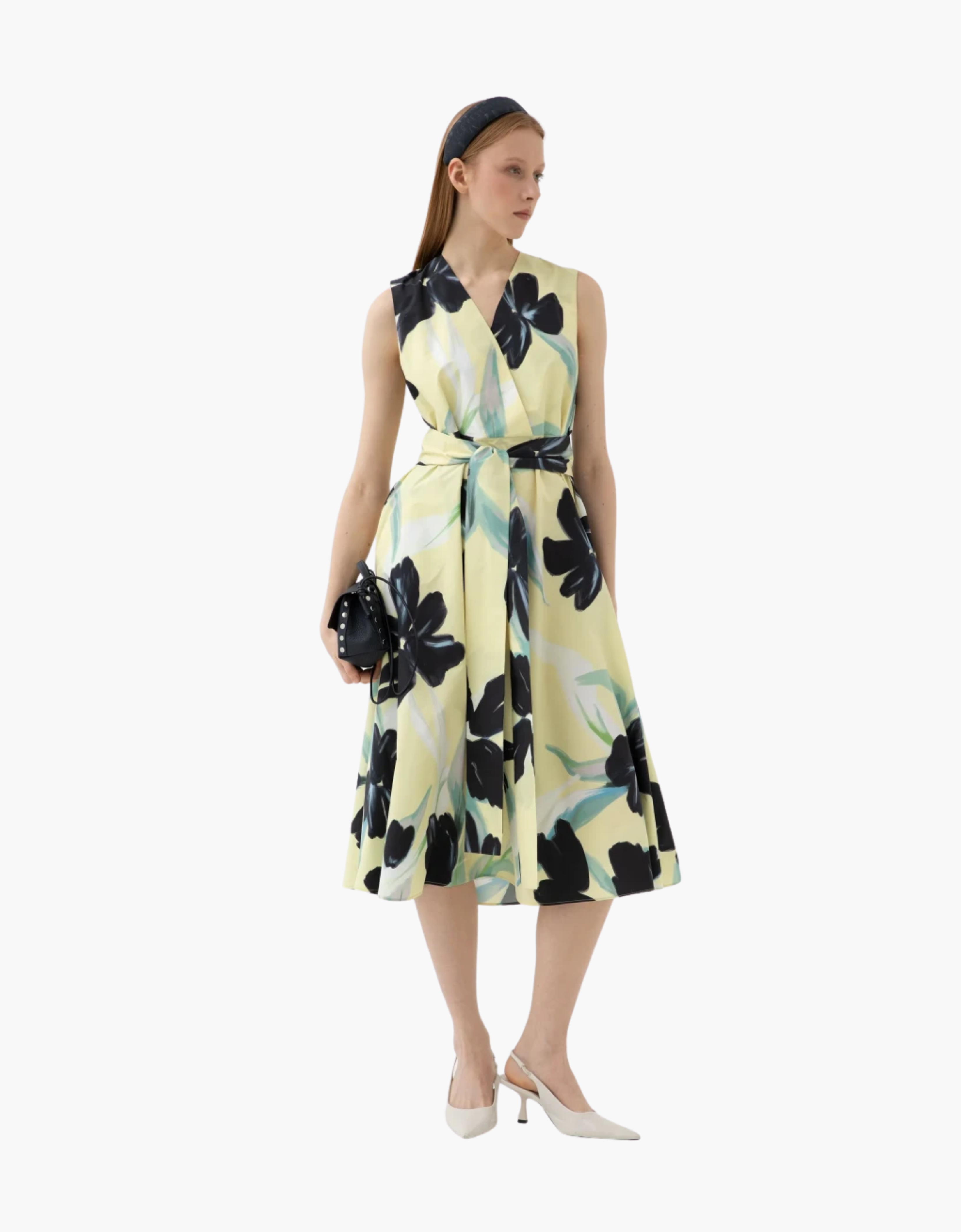Vestido midi floral
