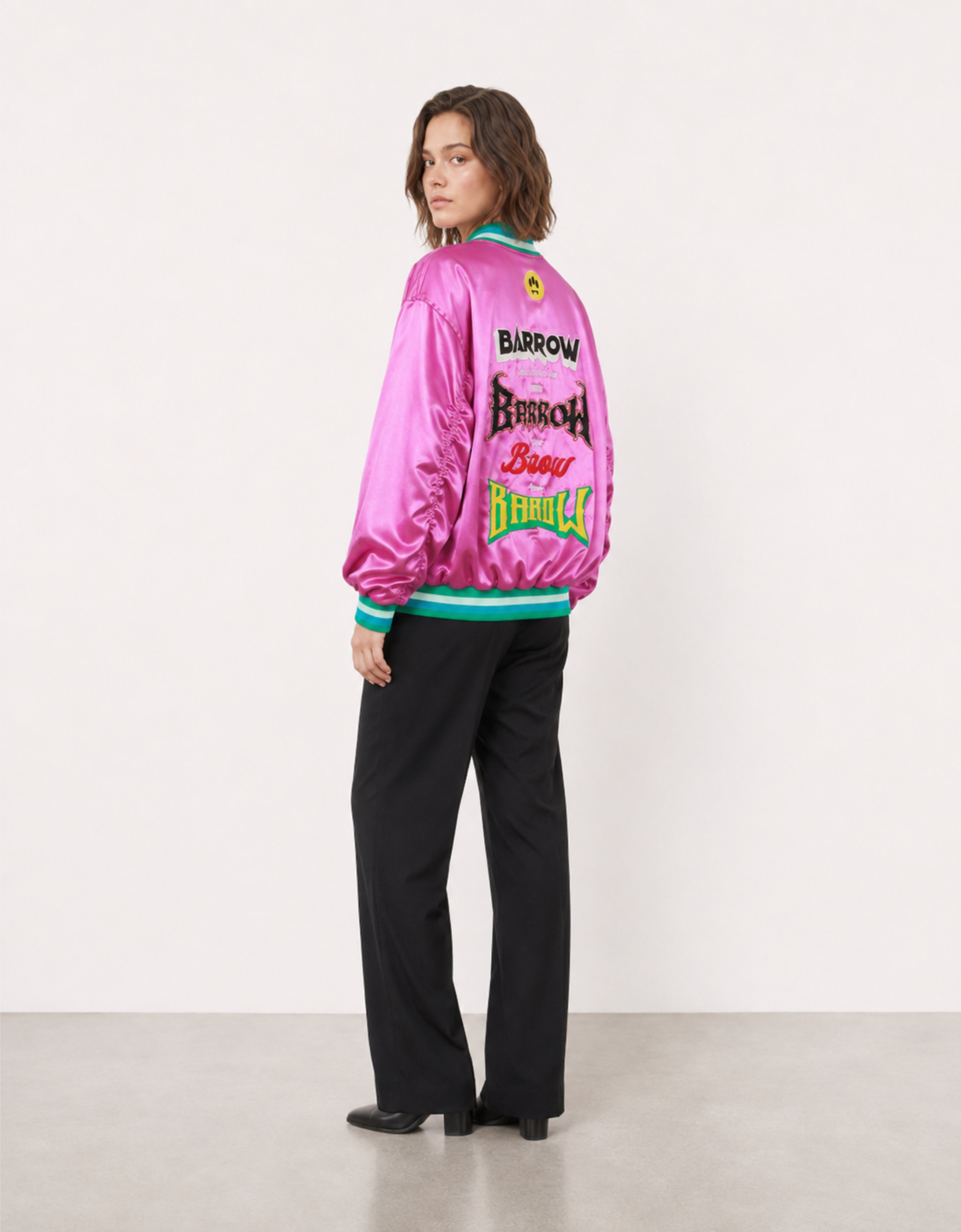Bomber satinada "Lettering"