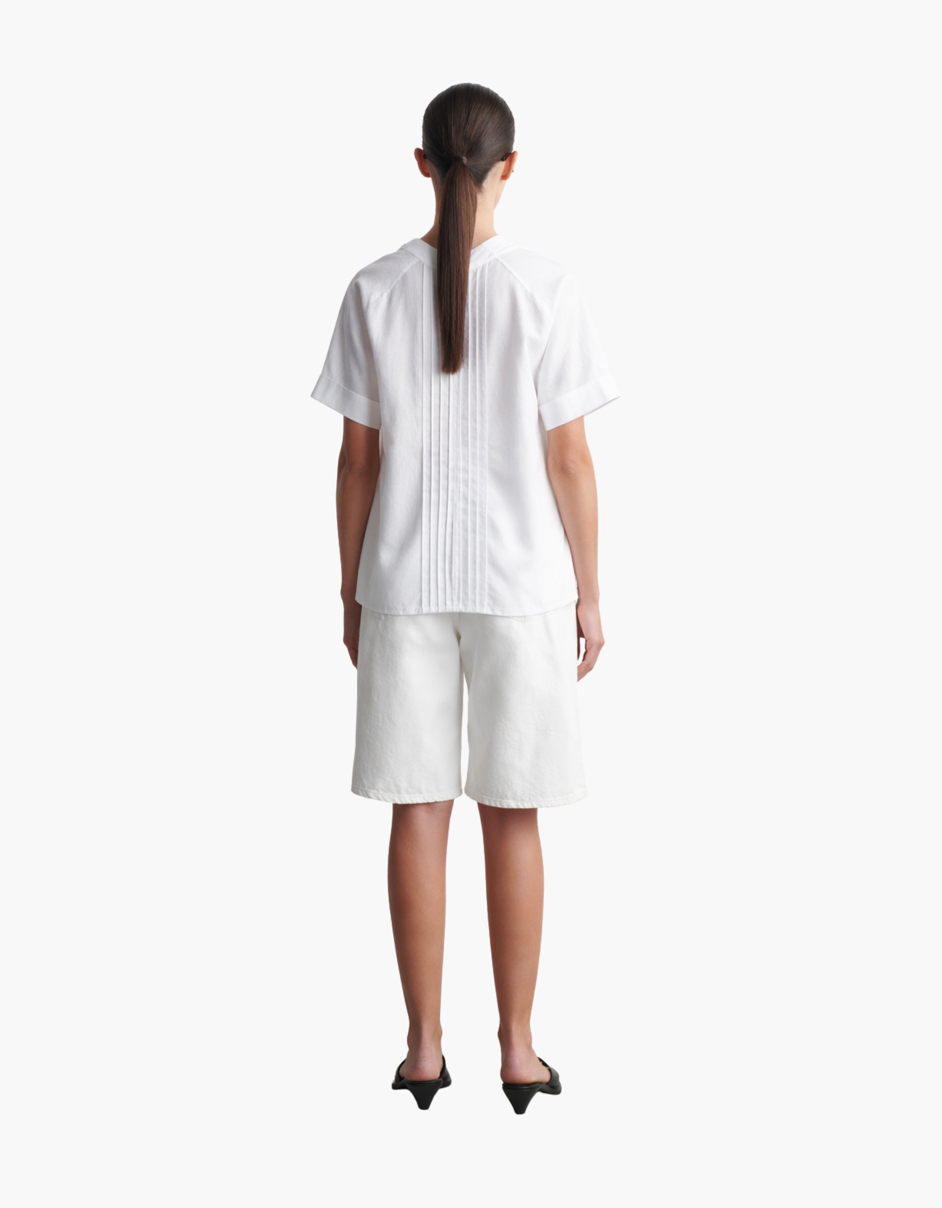 Camisa con cremallera "Pleated"