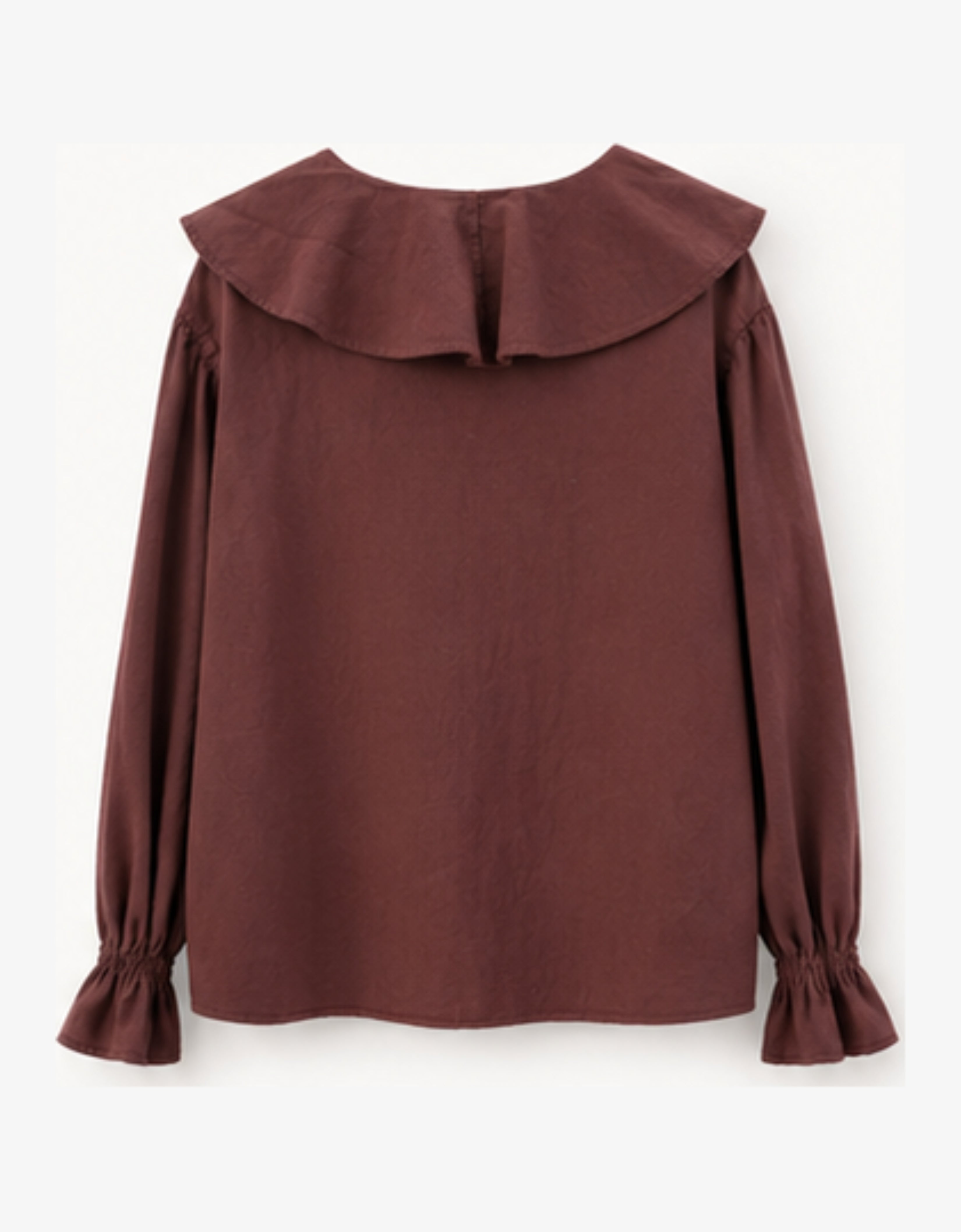 Blusa algodón volante "Winter cotton fig"