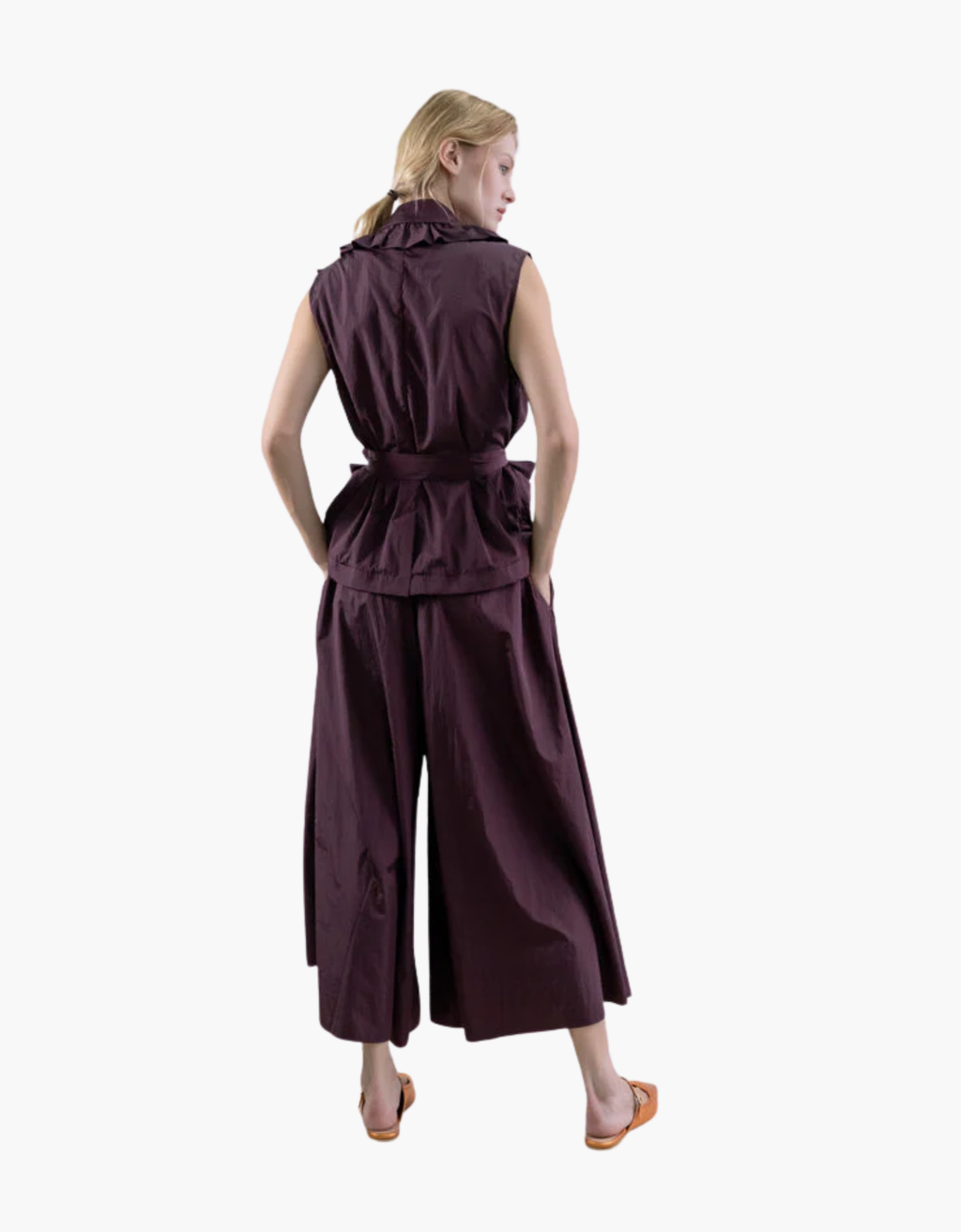Falda pantalón taffeta