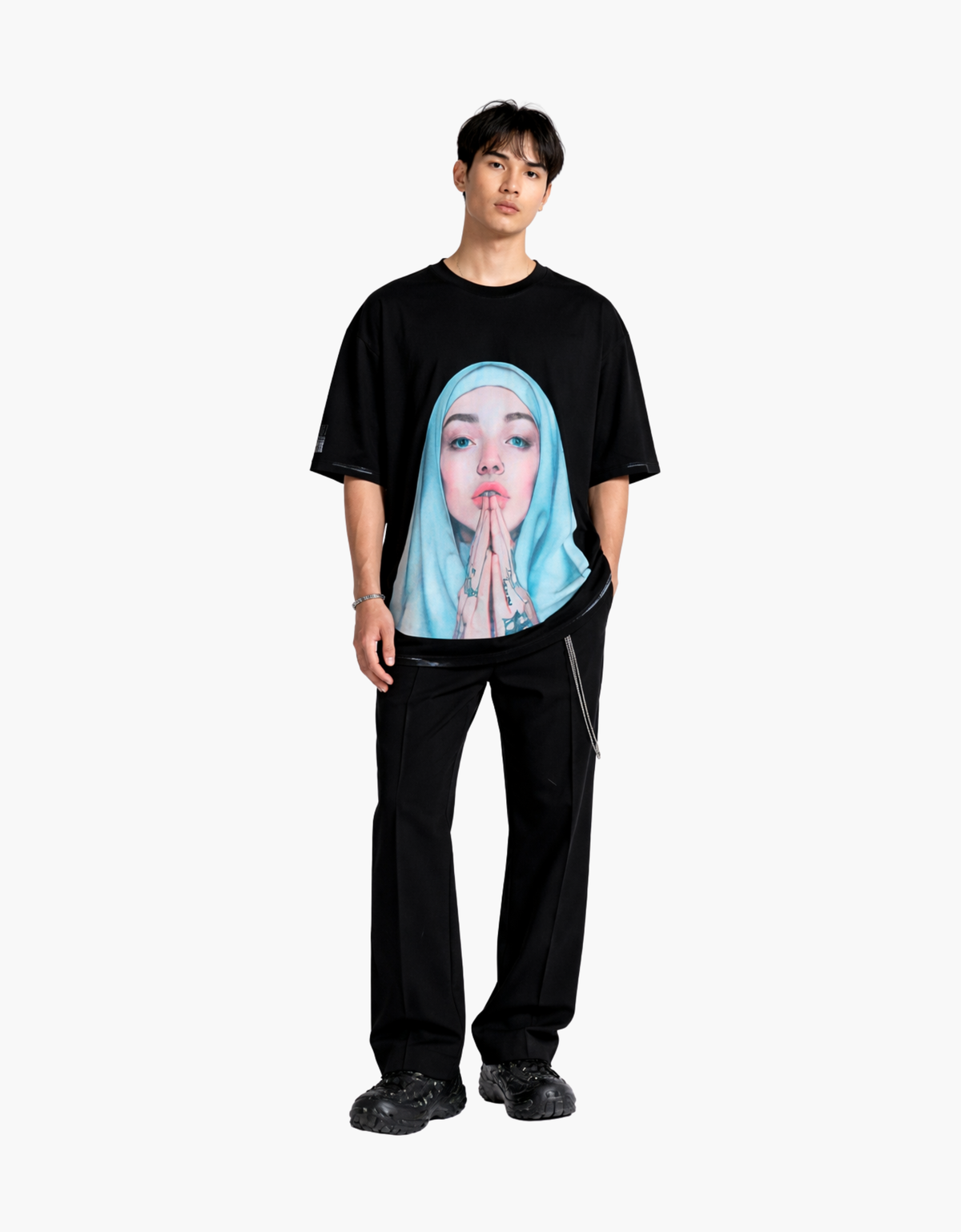 Camiseta de manga corta "Faces Print" – vista principal