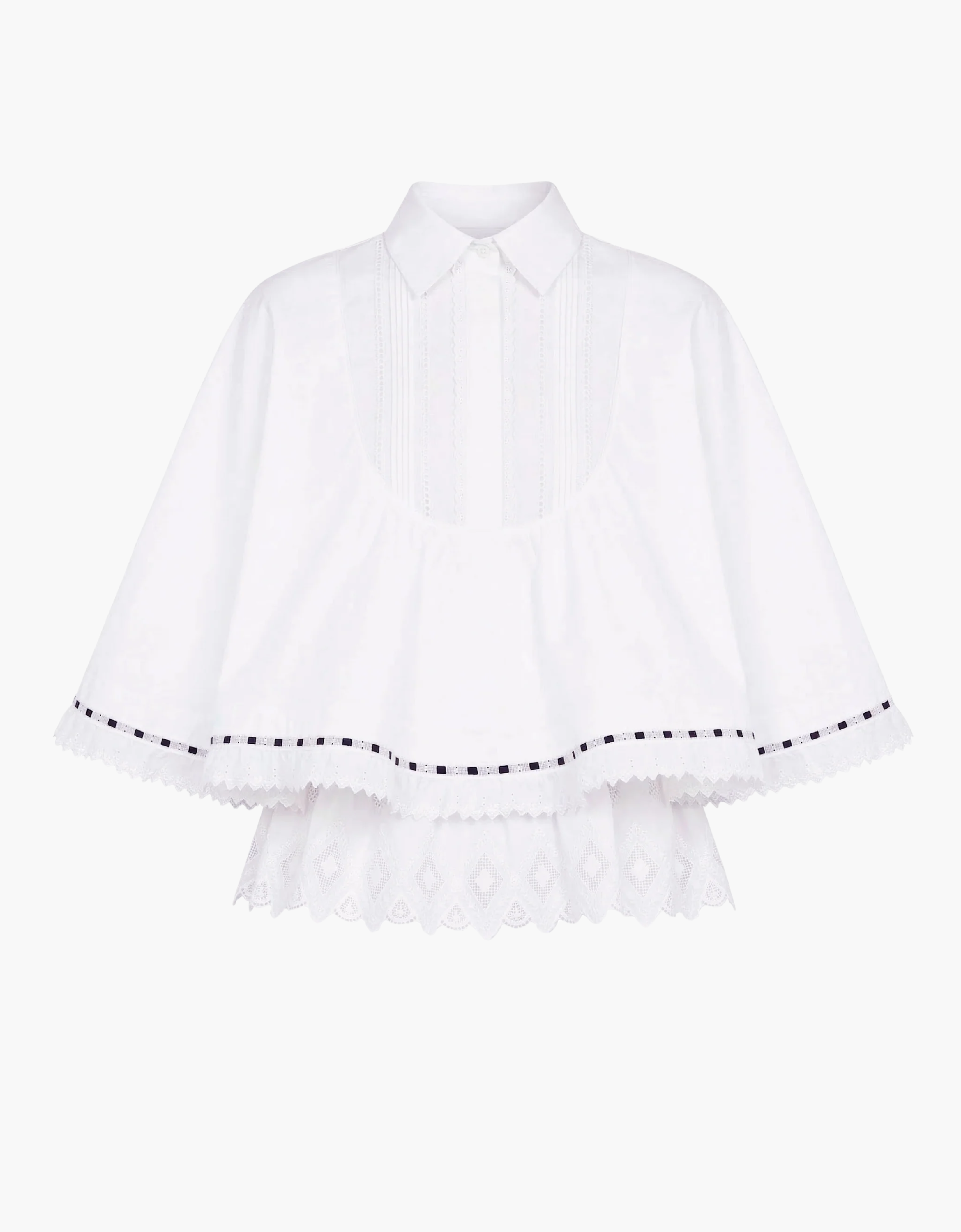 Camisa blanca "Flounce"
