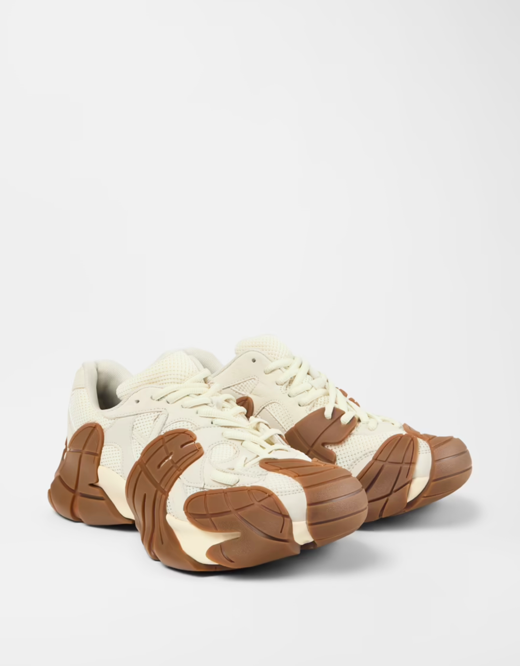 Zapatillas blancas y marrón "Tormenta" - Camper LAB