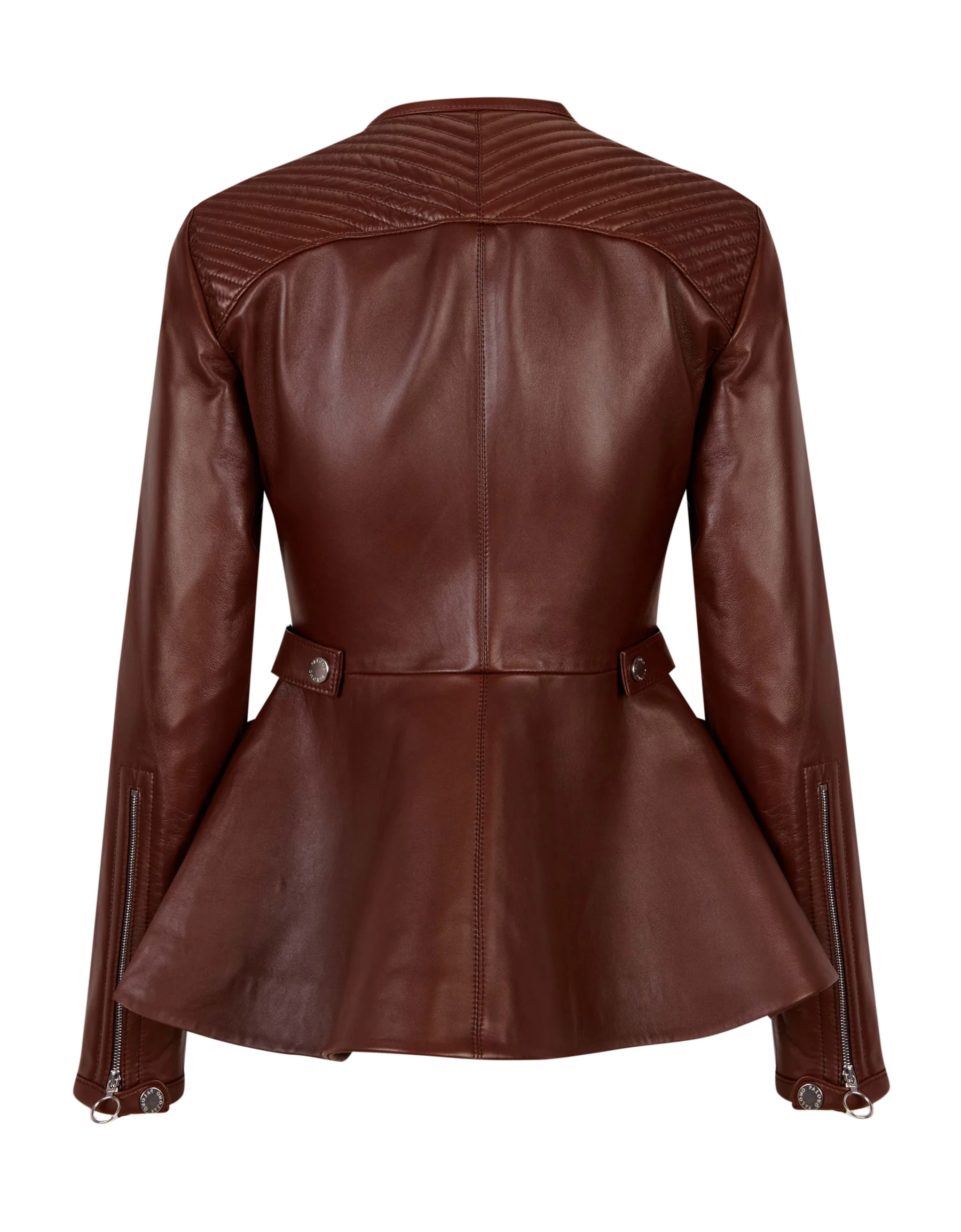 "Structured" leather jacket