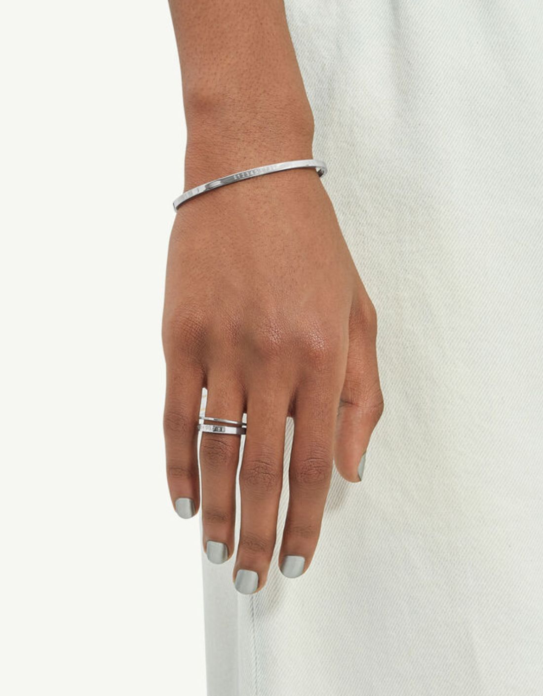 Anillo minimal "Numeric Signature" - MM6 – vista 3