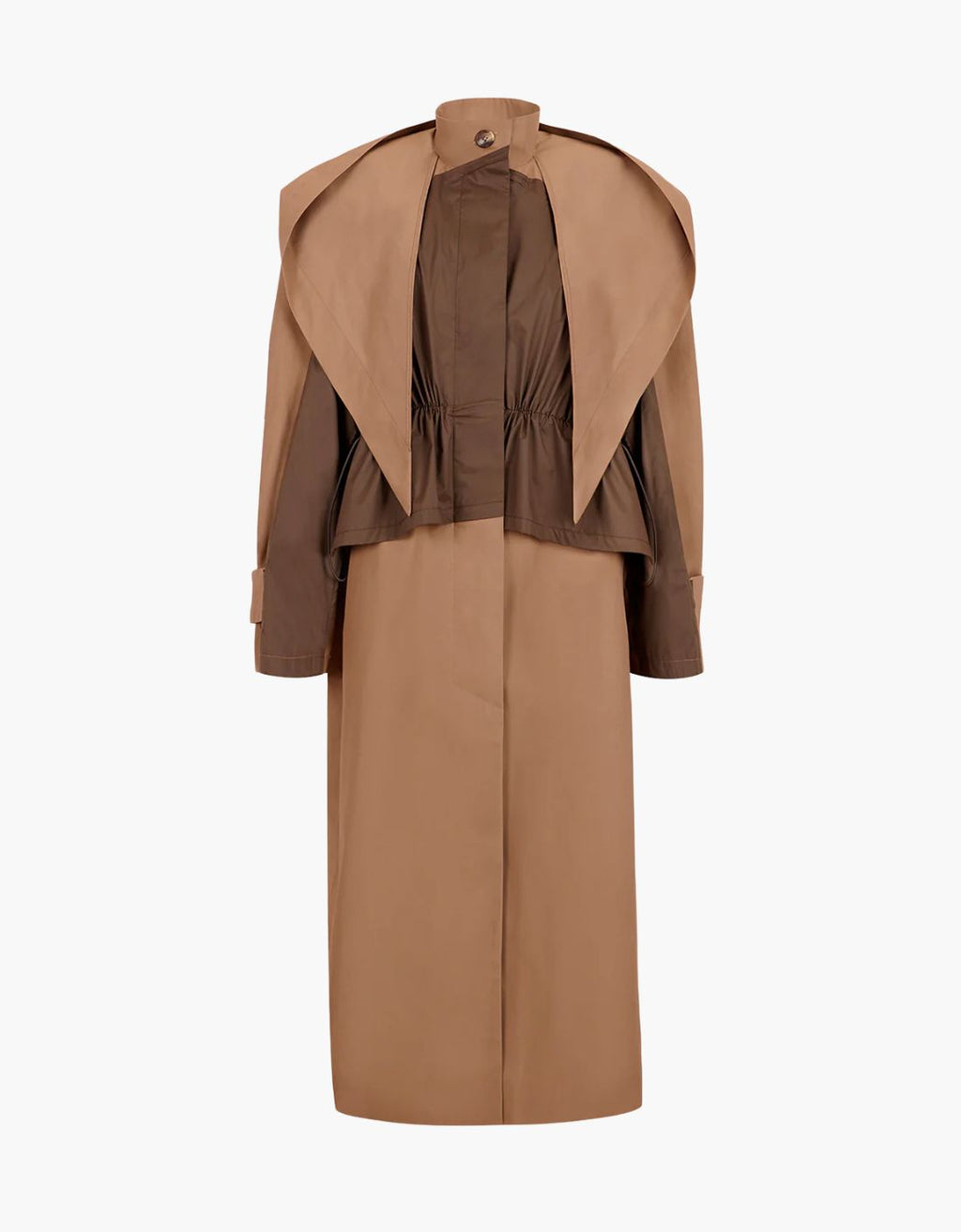 Chaqueta trench con capucha