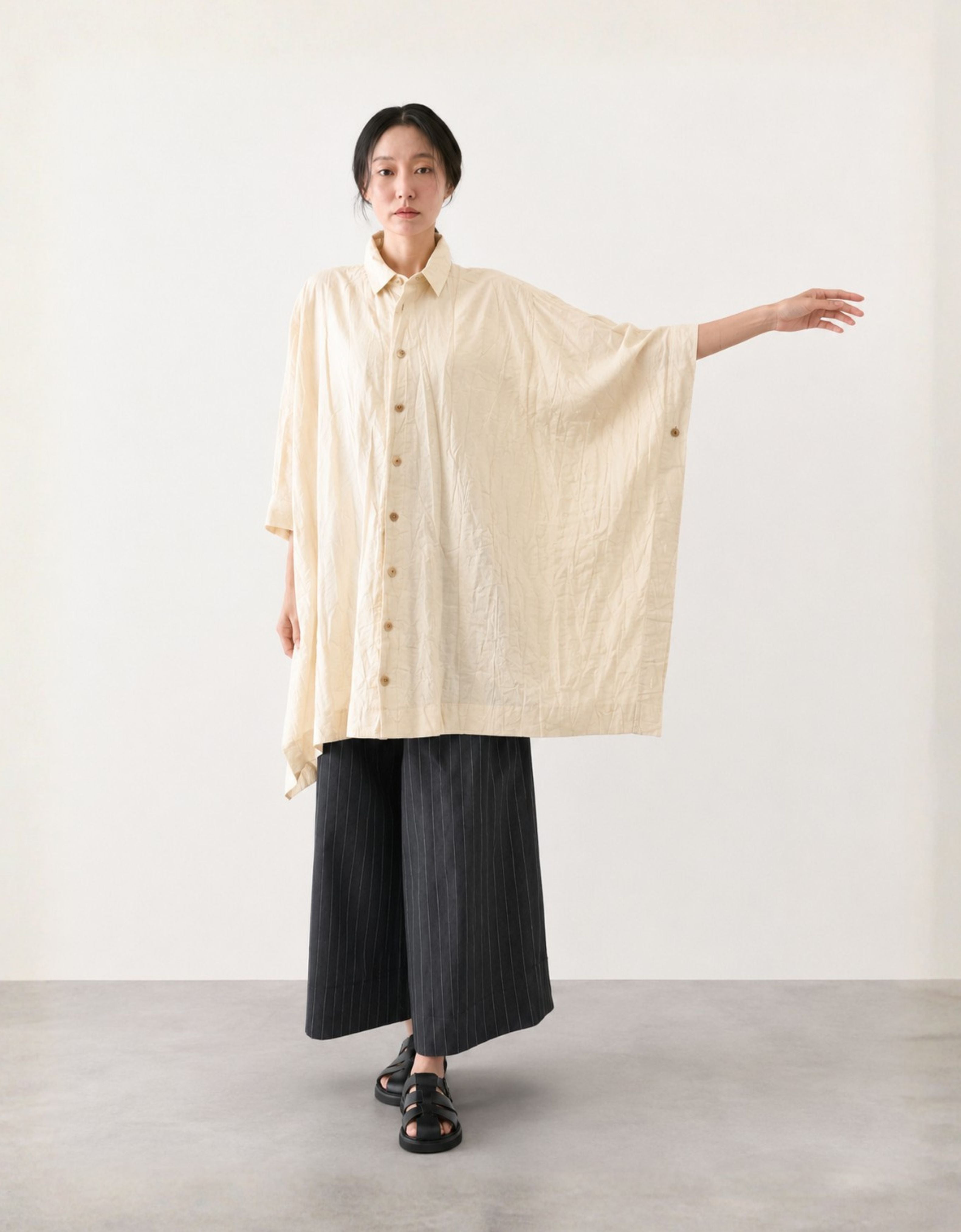Camisa oversize textura "Ara"