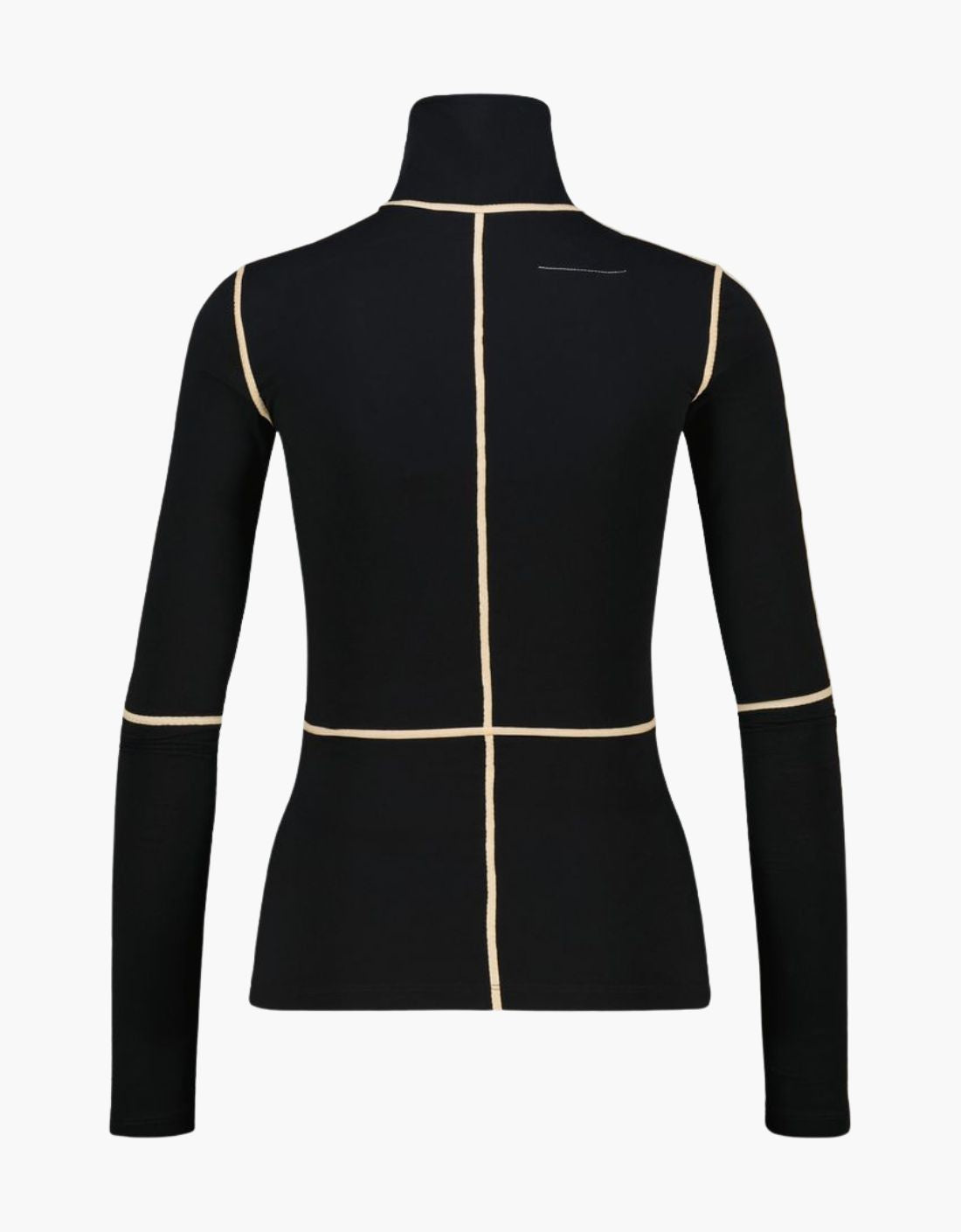 Camiseta pegada cuello alto "Linear" - MM6