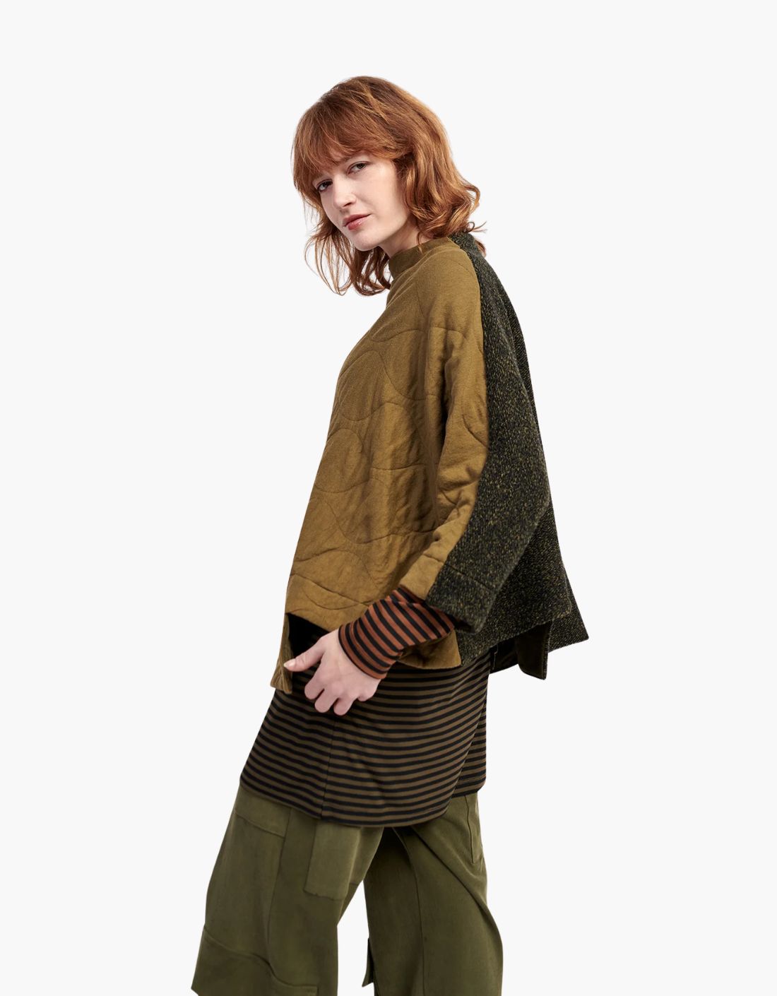 Jersey estructural en punto acolchado "Sah"