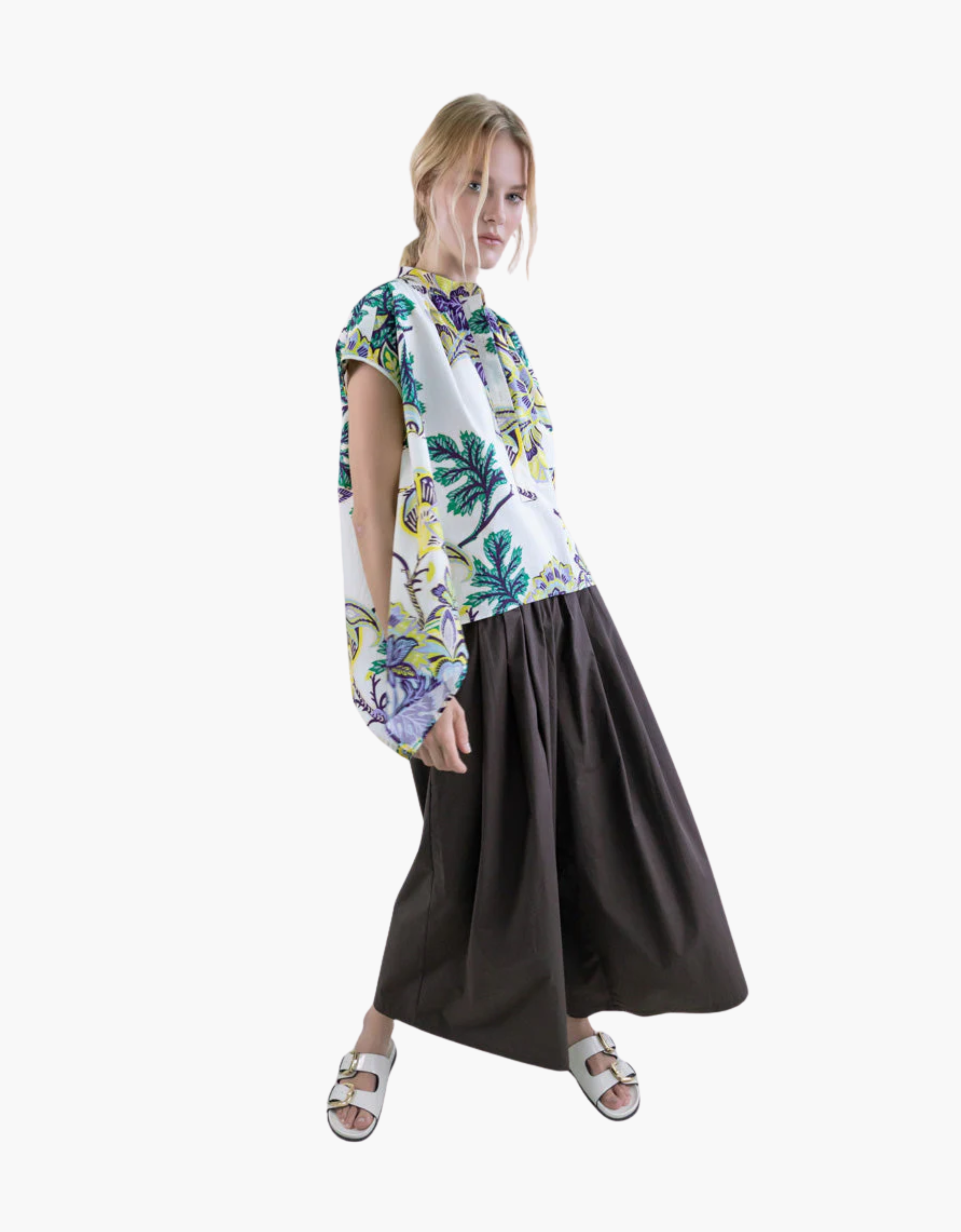 Falda pantalón popelín