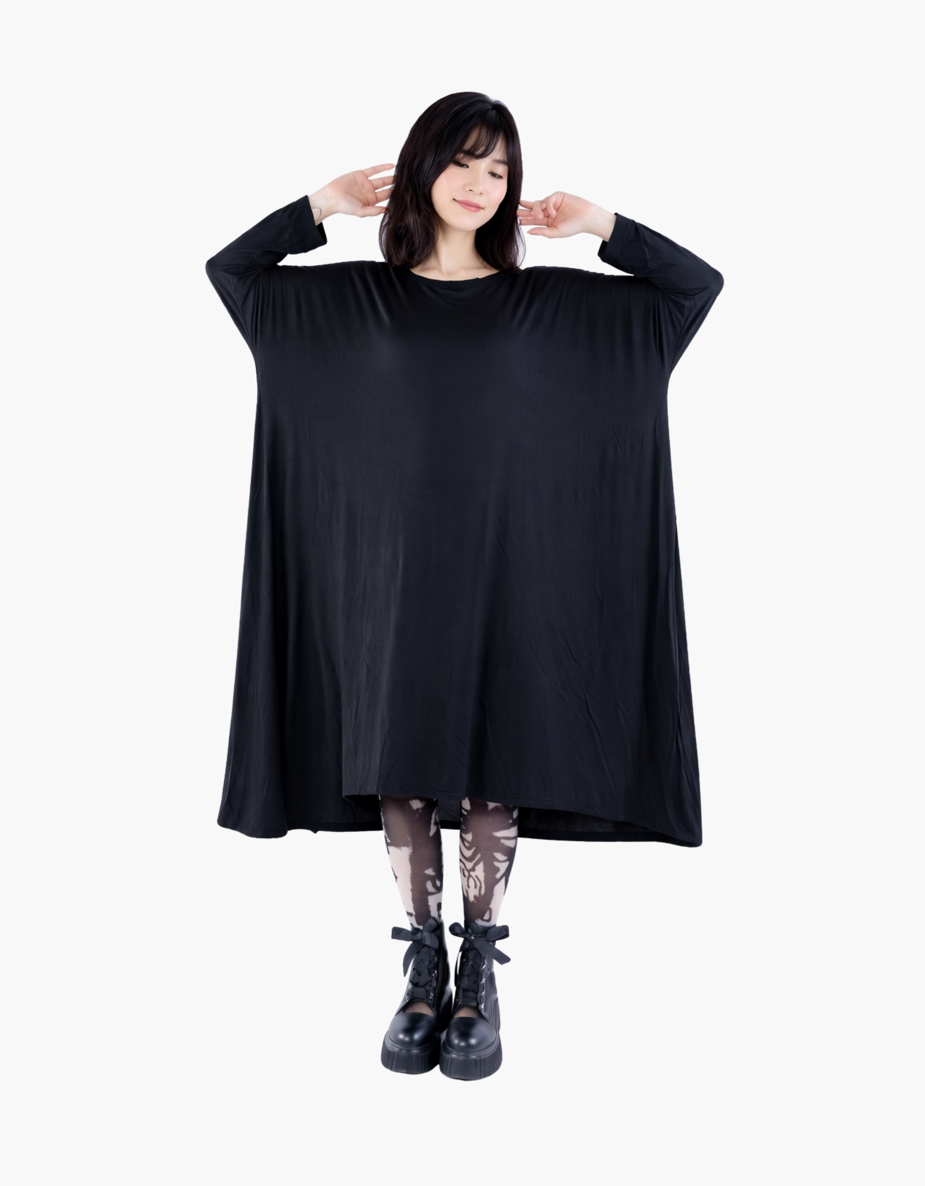 Túnica oversize en jersey fluido