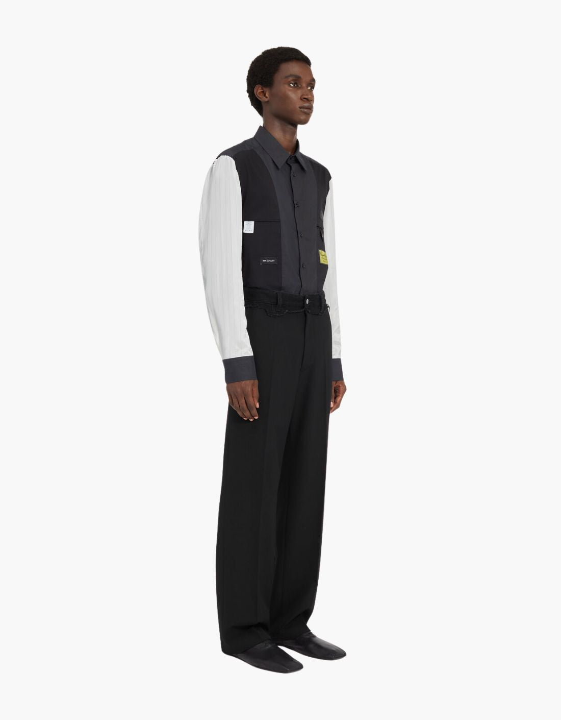 Pantalón de lana con cintura sustituida - MM6 – vista 3