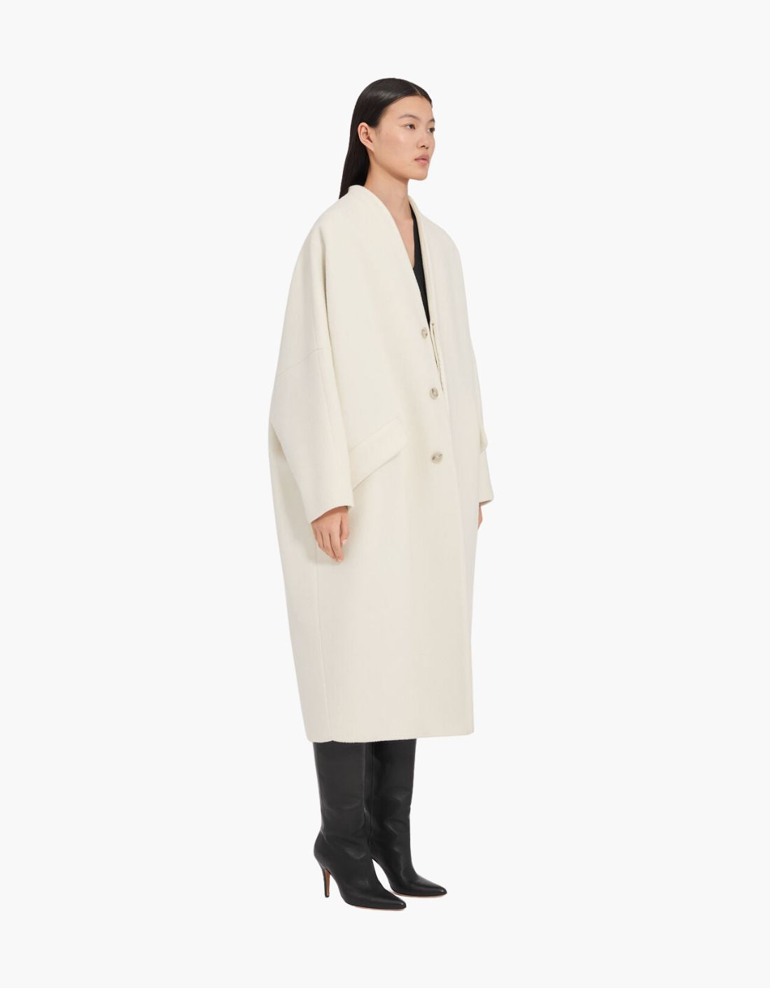 "Milk" wool coat - MM6 