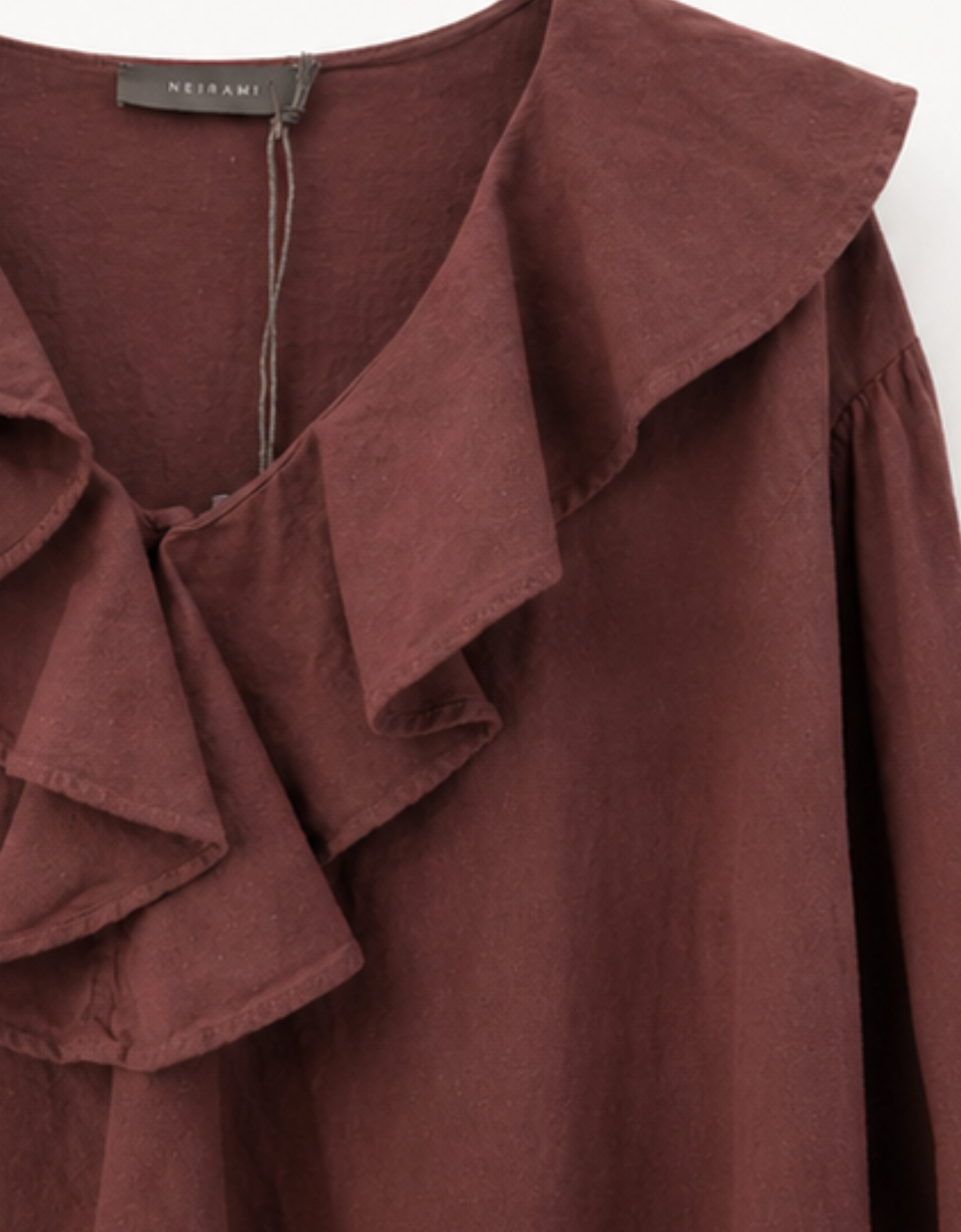 Blusa algodón volante "Winter cotton fig"