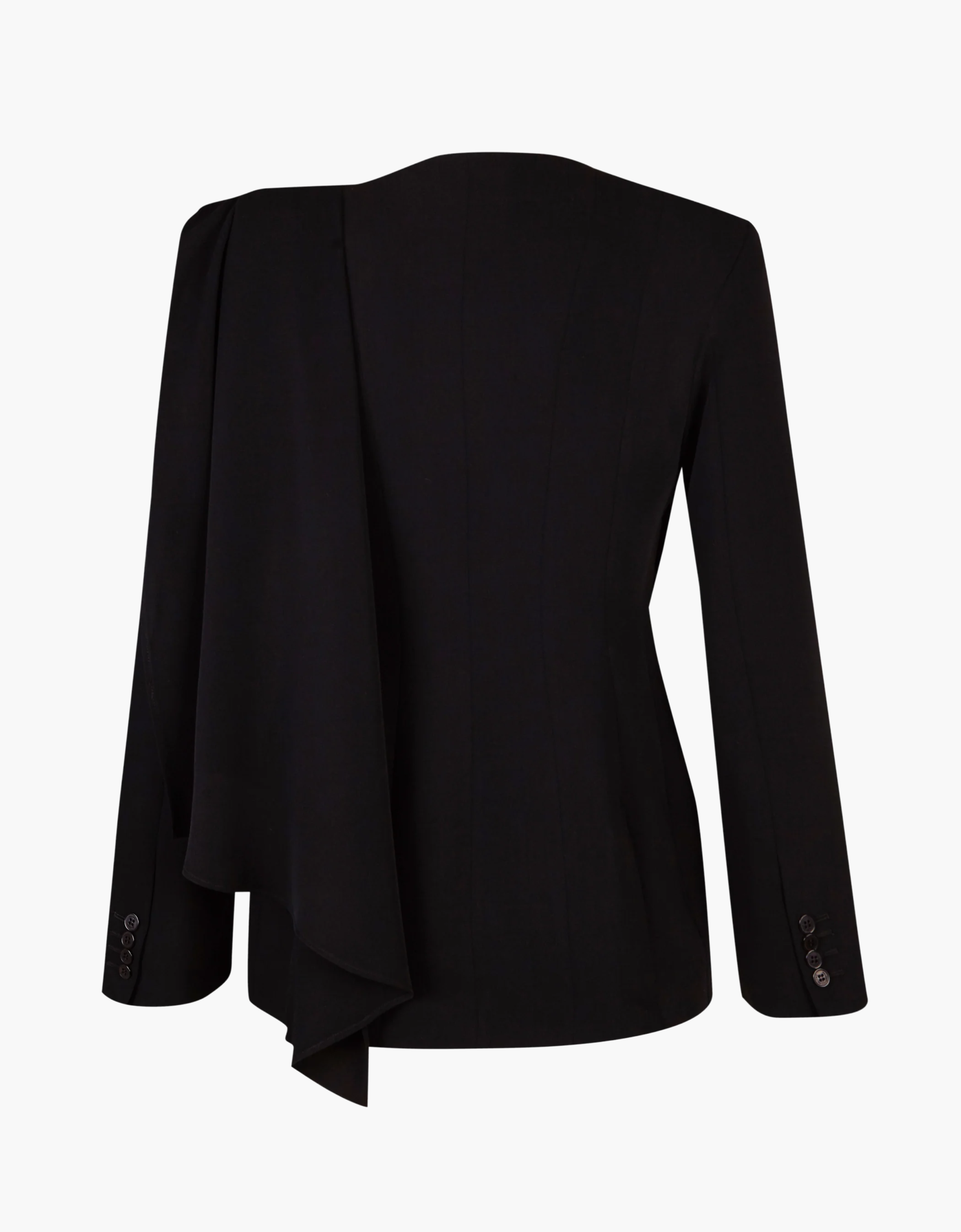 Blazer drapeada "Cocoon"