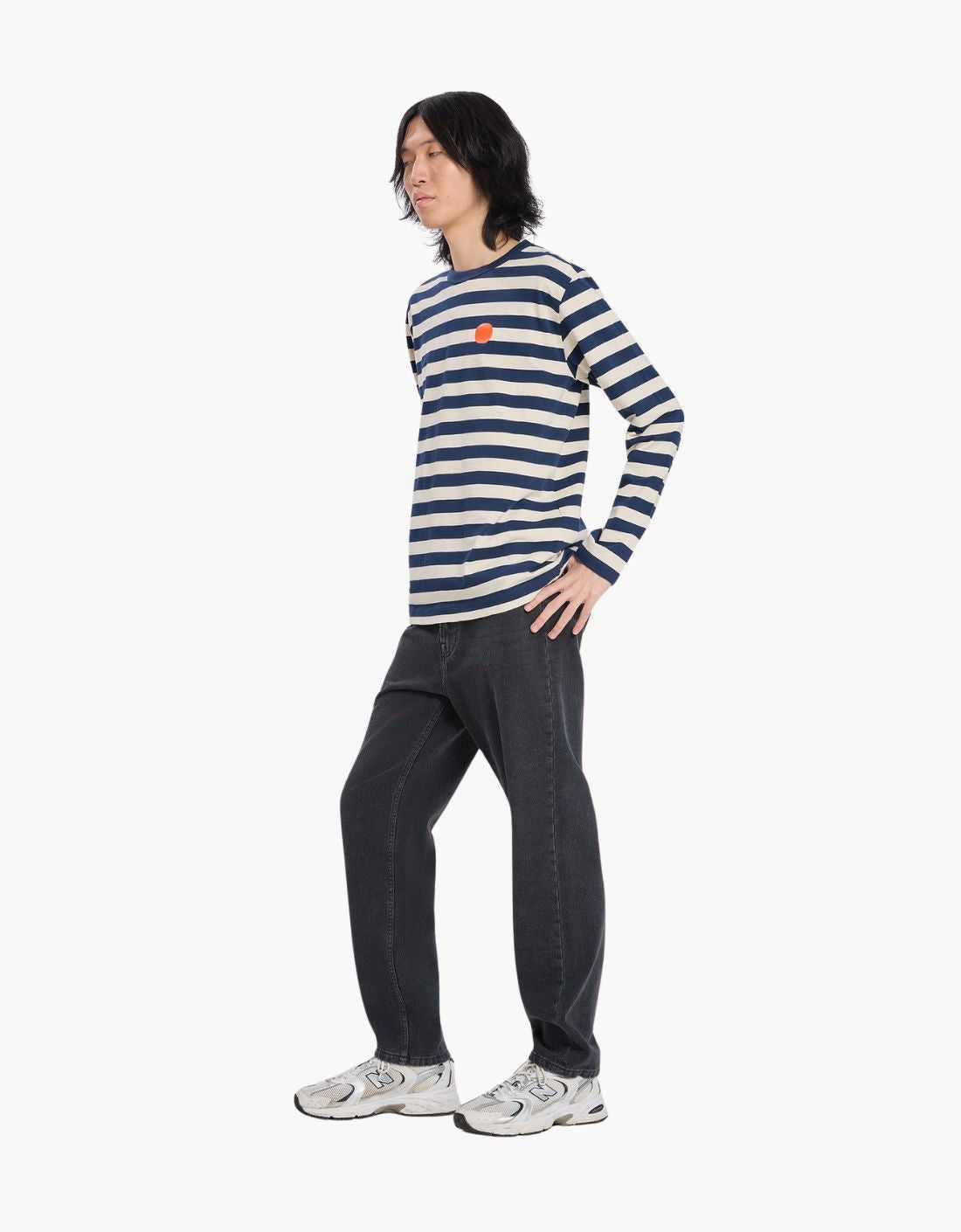 T-shirt rayé « M à pois rayés »