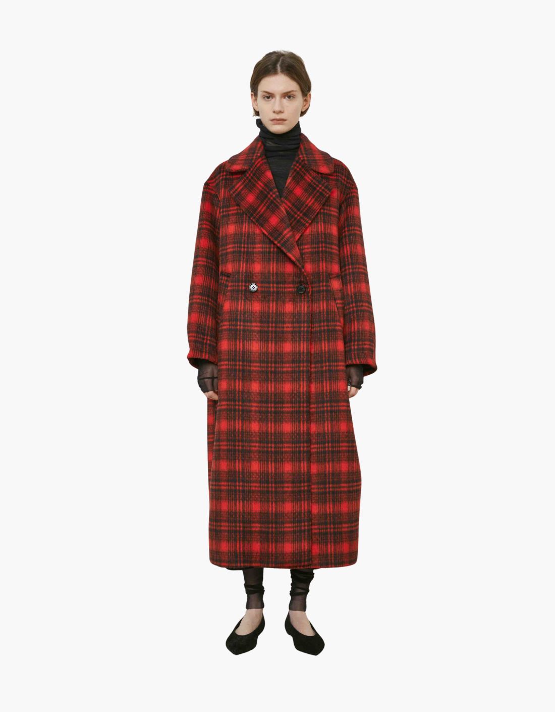 Abrigo tartán "Check red"