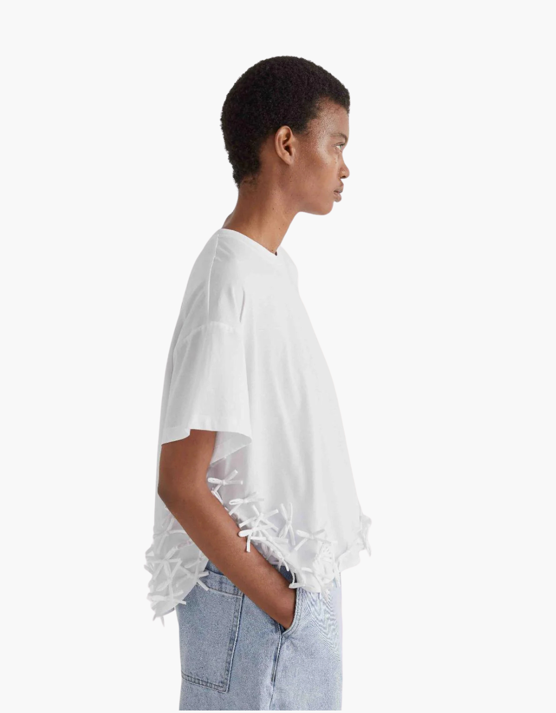 Camiseta detalles de lazos "Nastro"