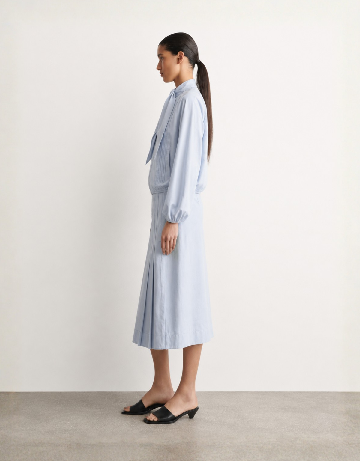 Bomber azul lazo "Bow" – vista 3