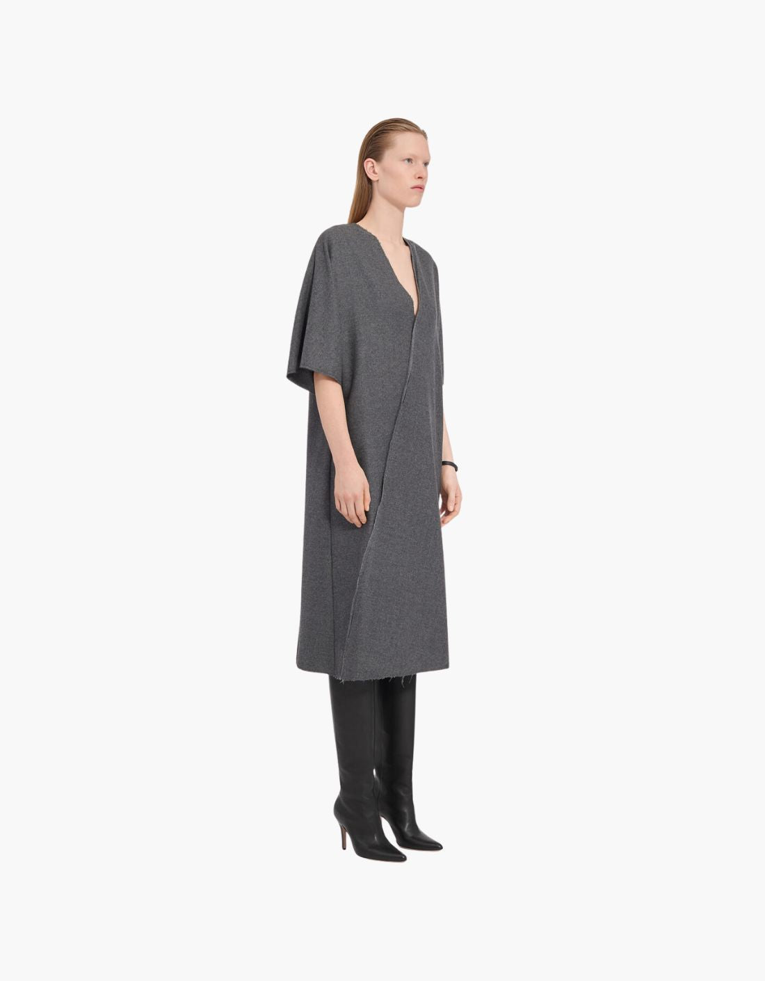 Vestido midi efecto Kimono "Découpe" - MM6 – vista 3