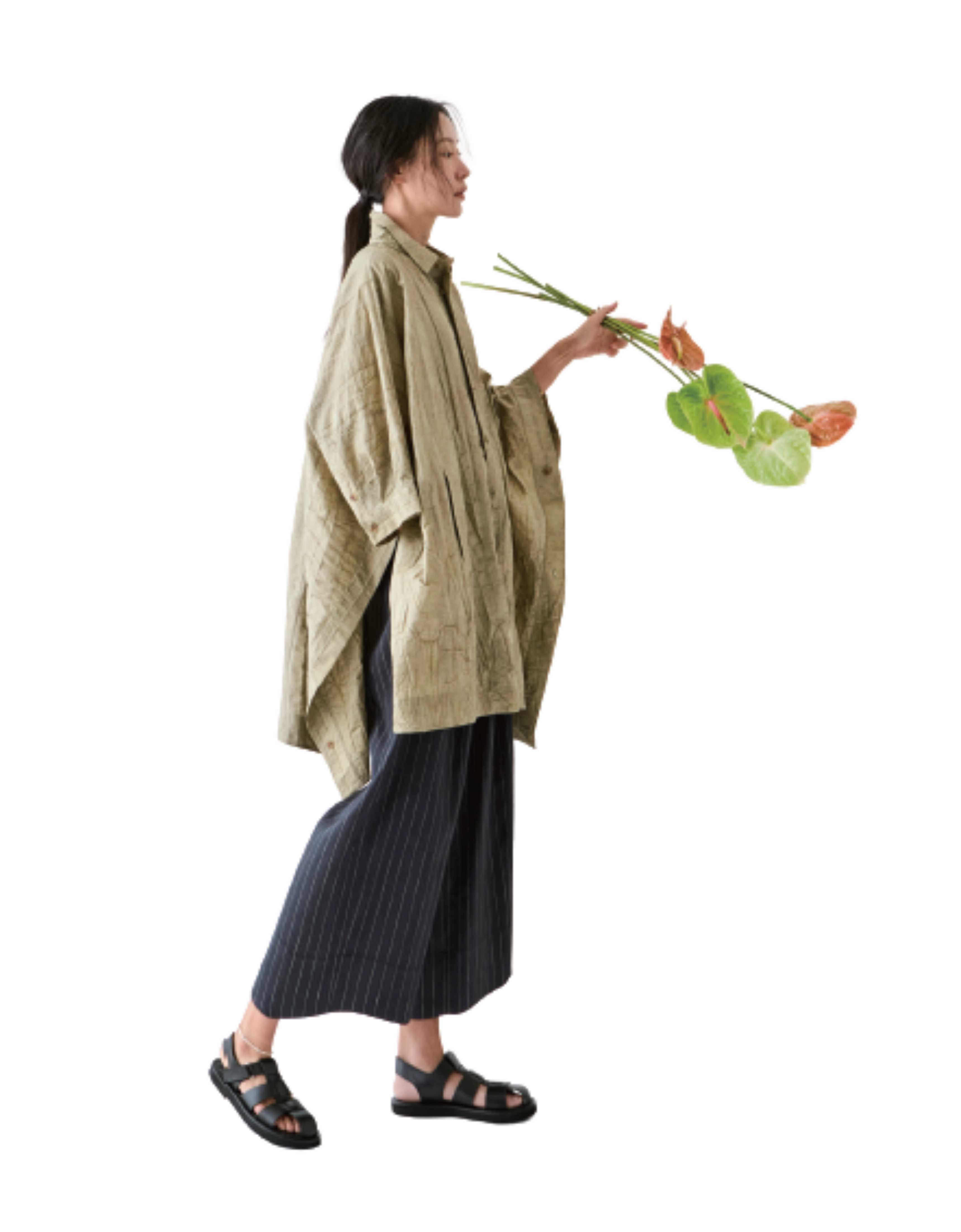 Camisa oversize textura "Ara"