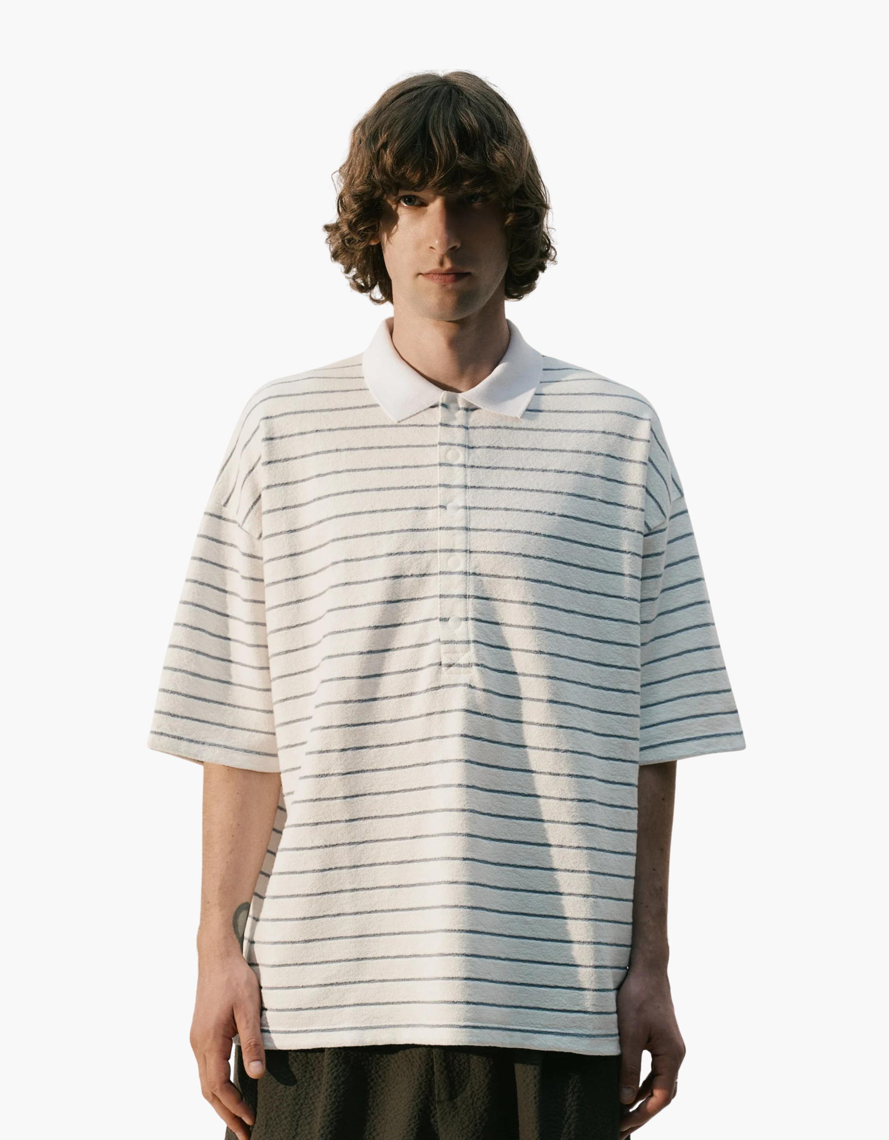 Polo oversize stripes "Terry" – vista 13