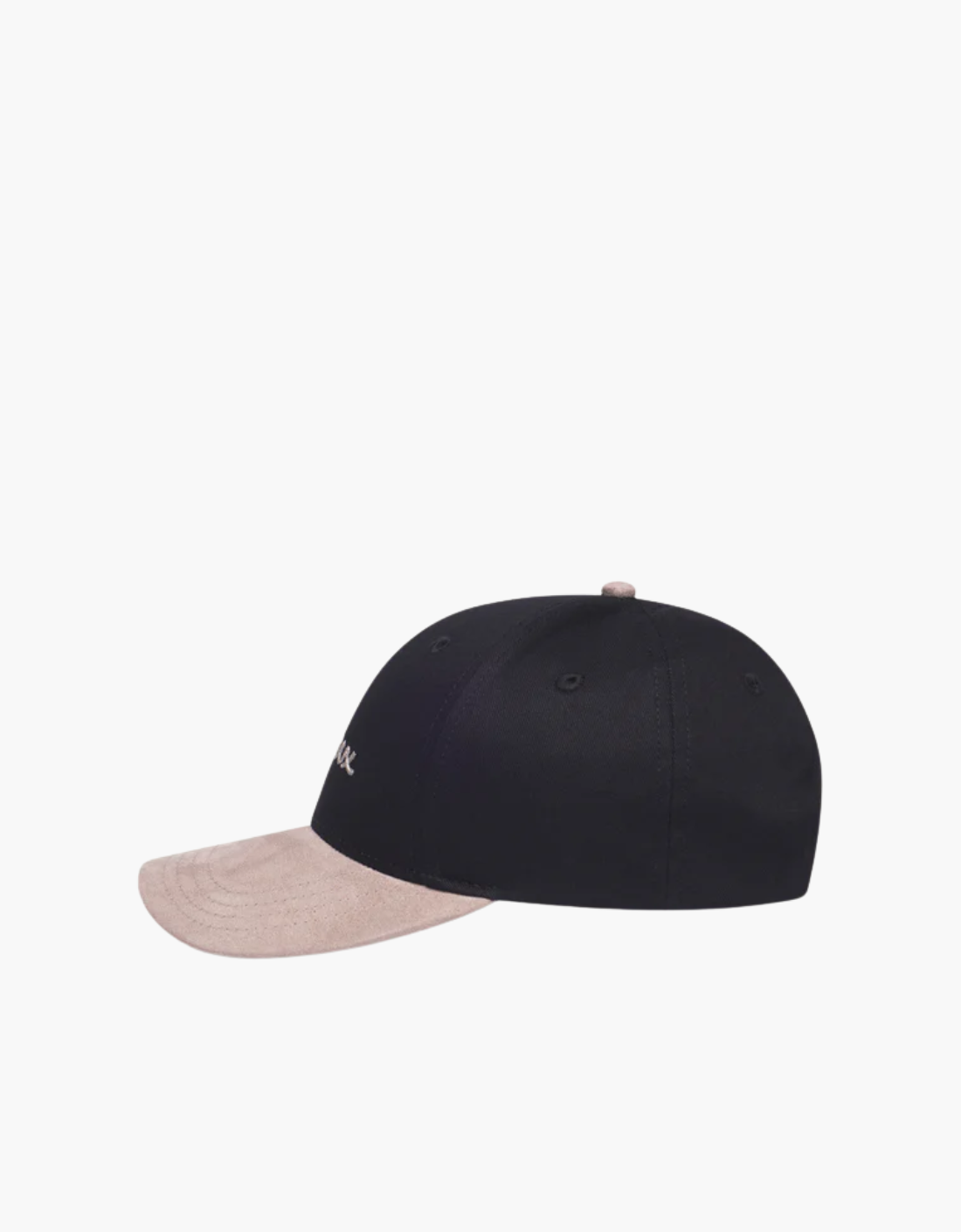 Gorra "Brad contrast Suede" - Negra