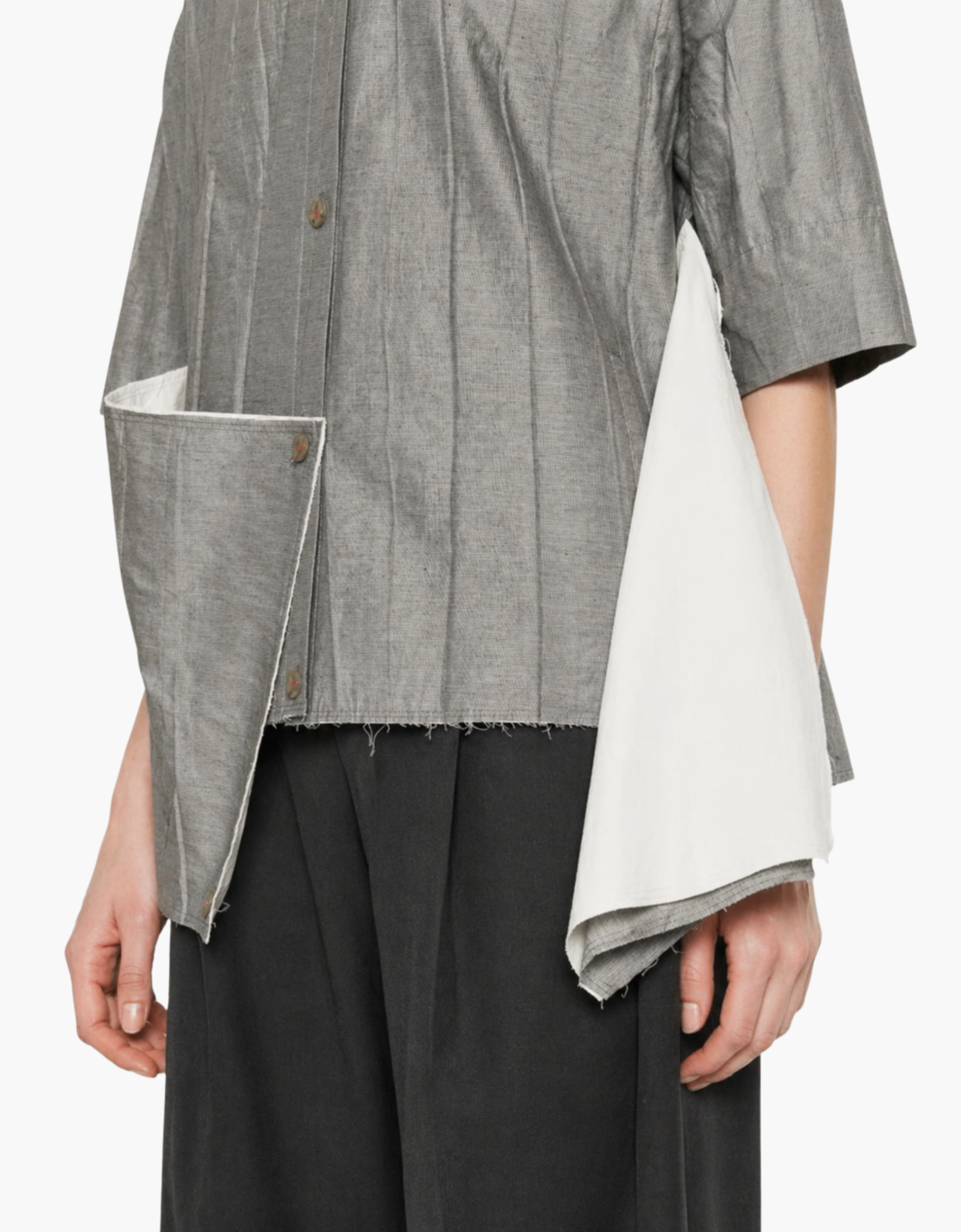 Camisa amplia textura "Haneul"