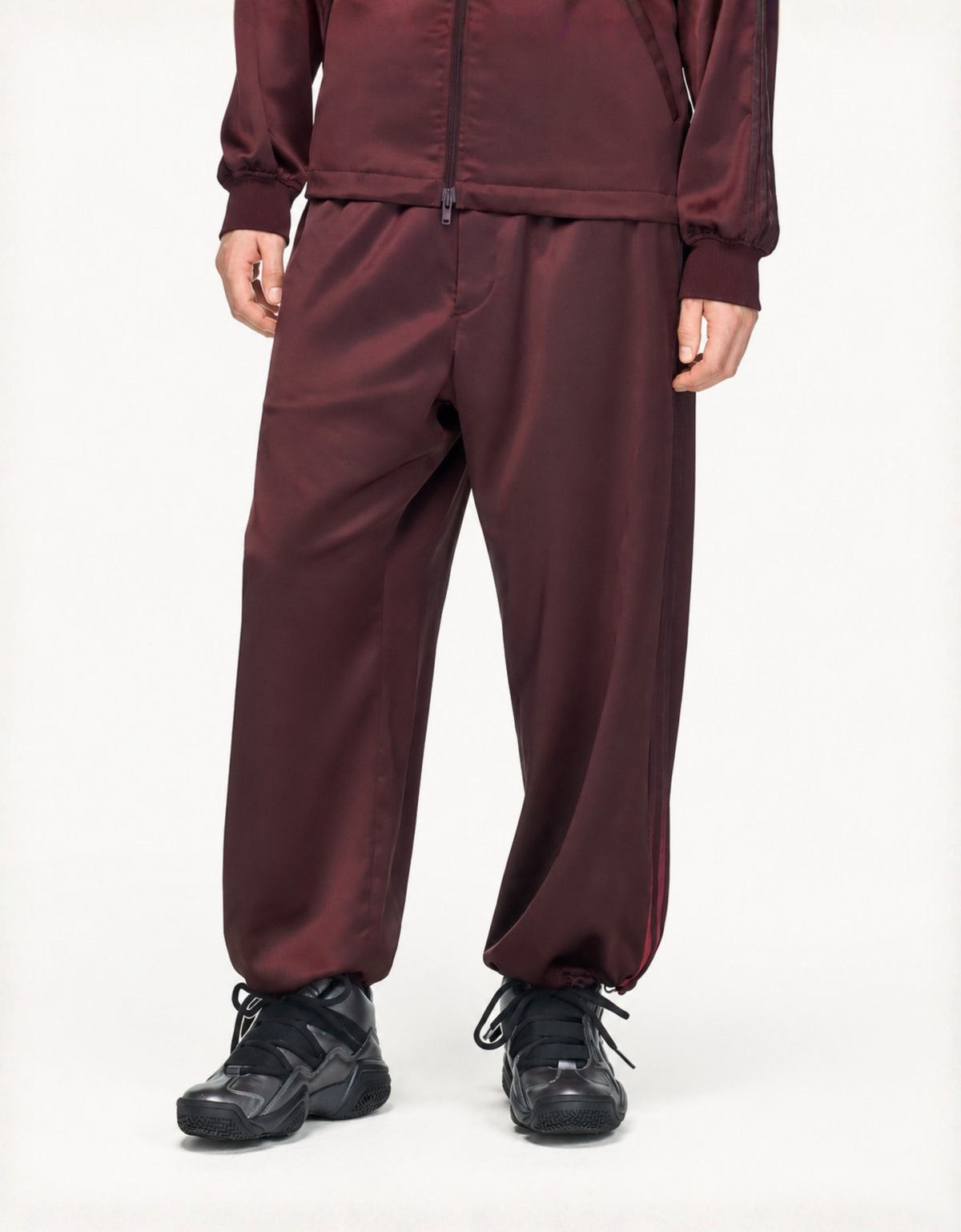 Pantalón holgado "Satin gradient 3 stripes" - Y-3 – vista 3