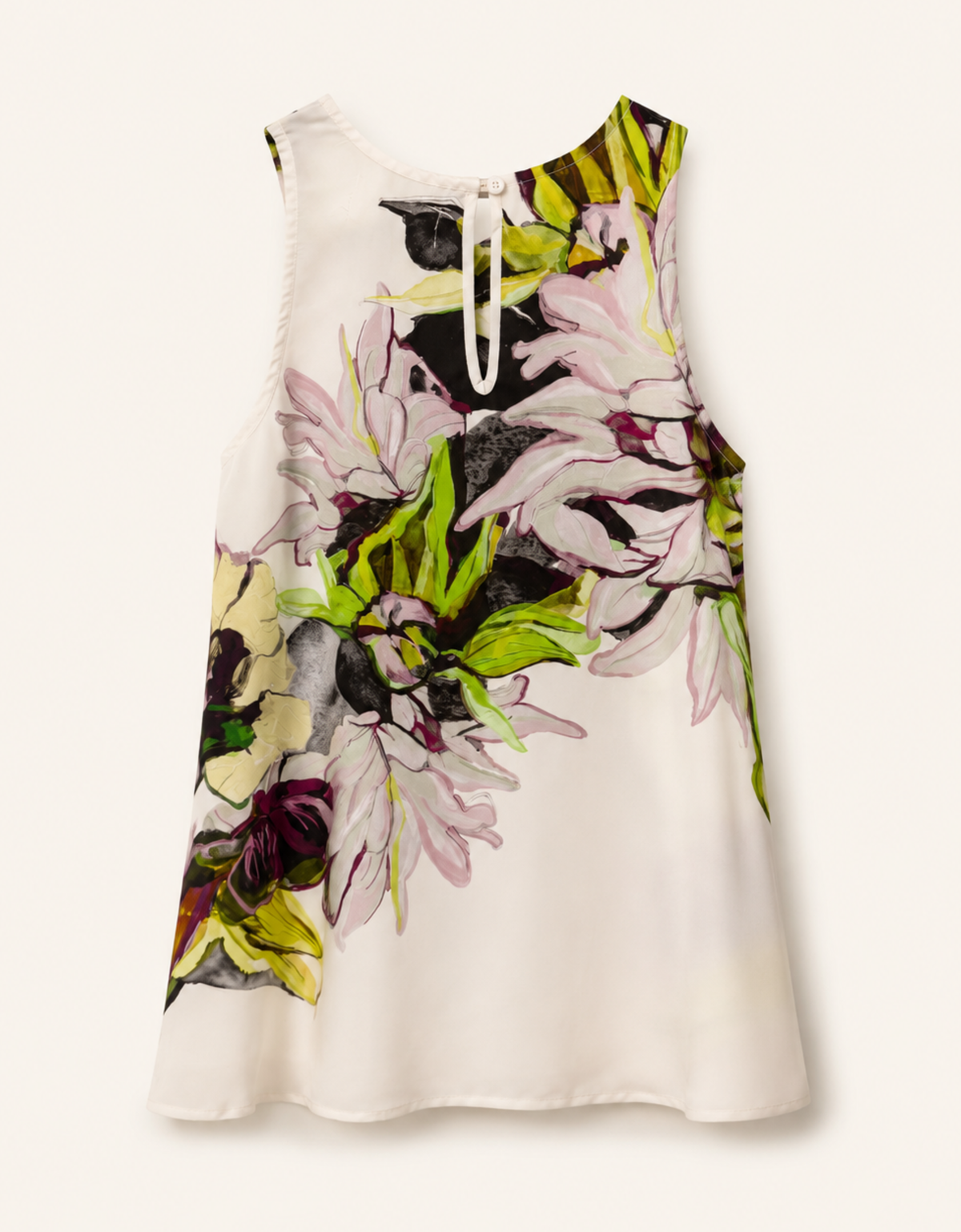 Blusa de seda "Botanical magnolias" – vista 4