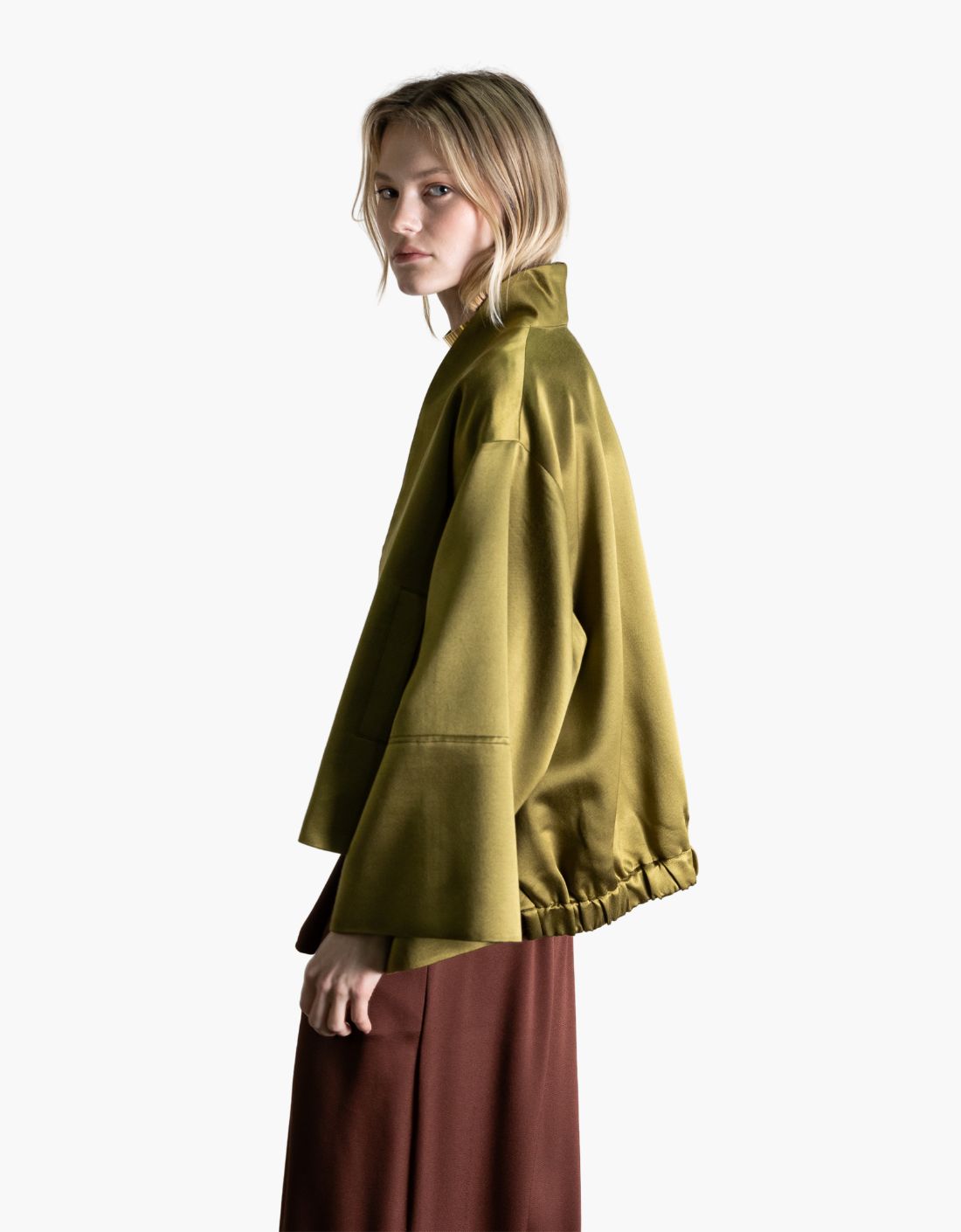 Kimono lana satinado