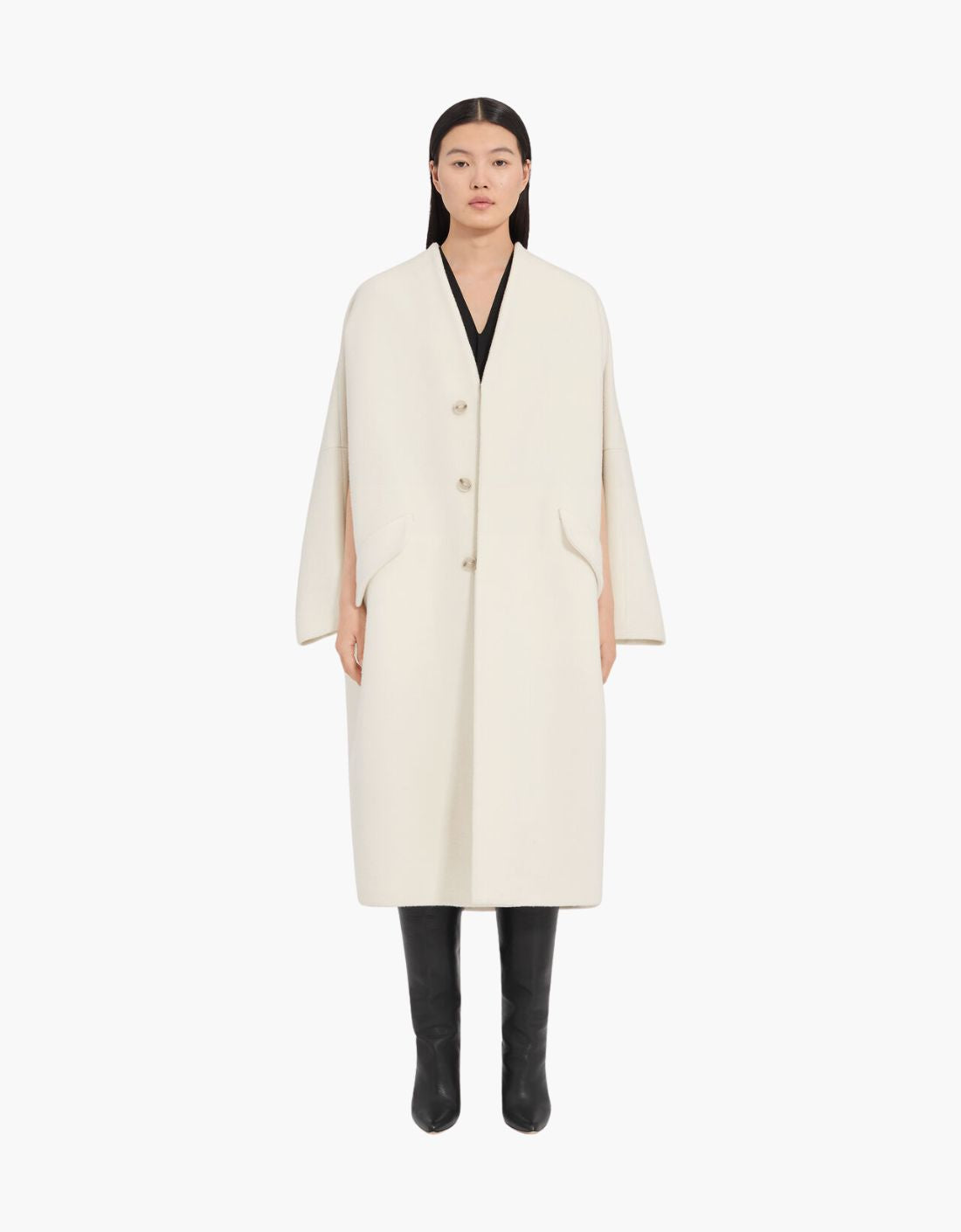 Abrigo de lana "Milk" - MM6