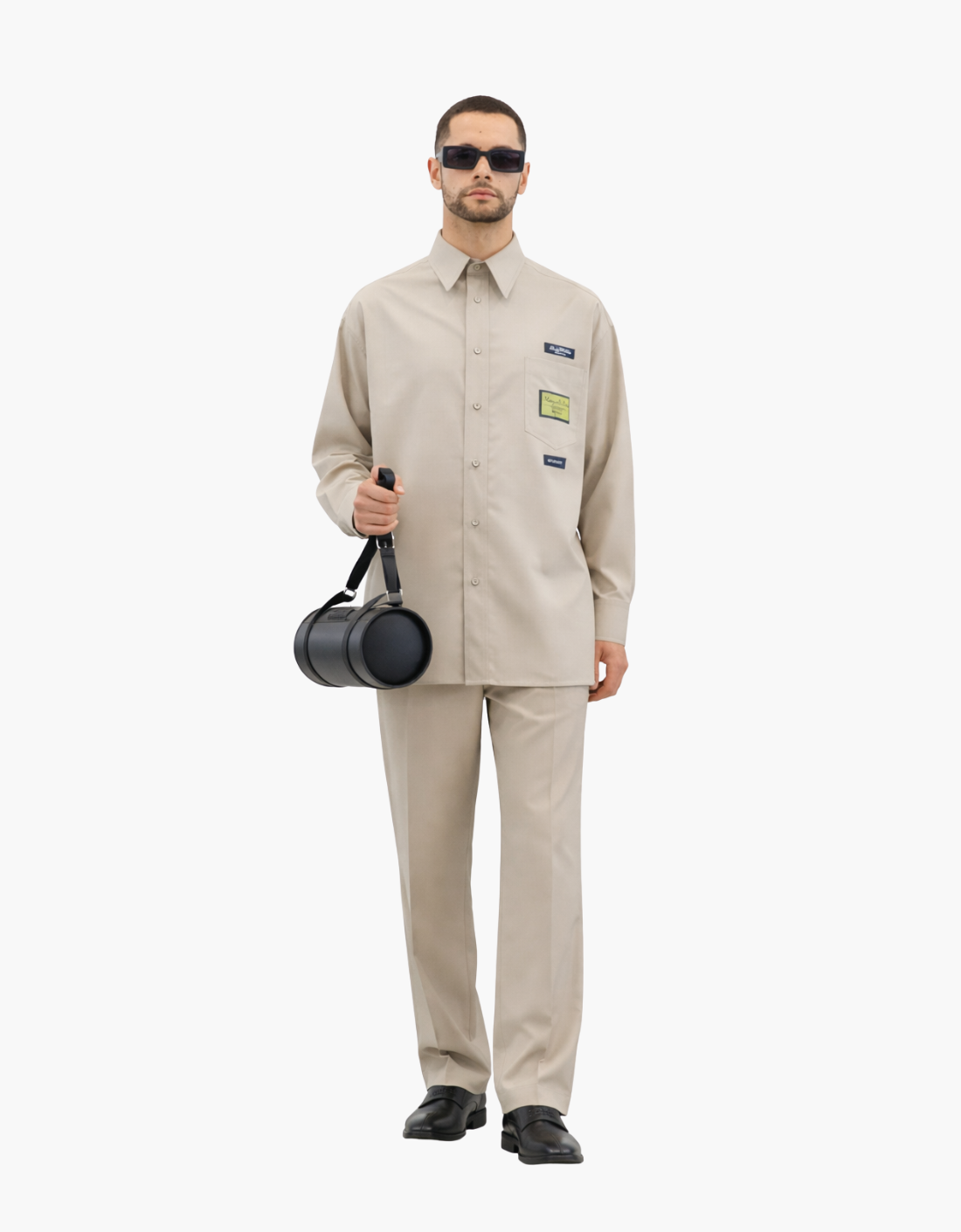 Wool blend patchwork shirt - MM6