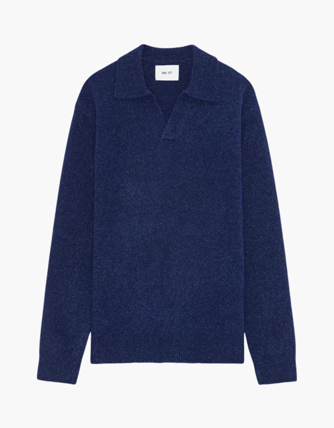 Jersey bouclé polo "Hope"