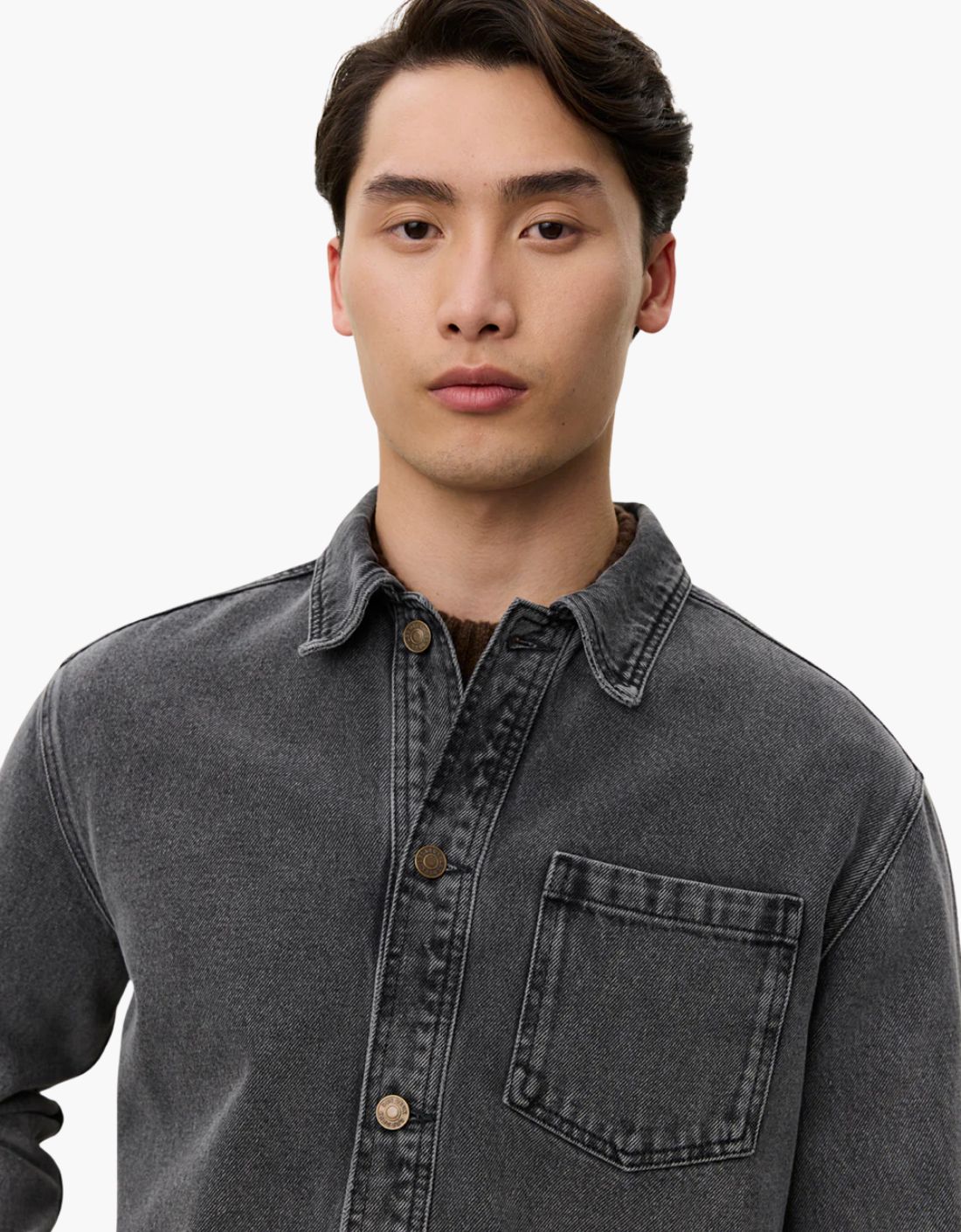 Sobrecamisa de algodón "Loan Washed" – vista 5