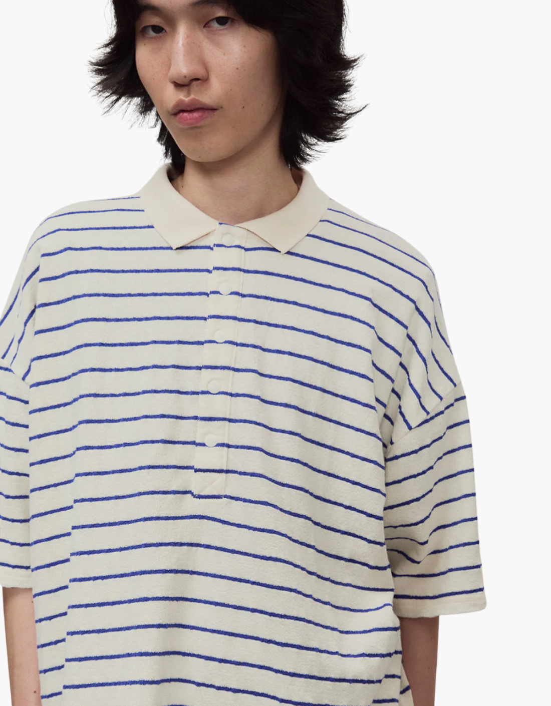 Polo oversize stripes "Terry" – vista 7