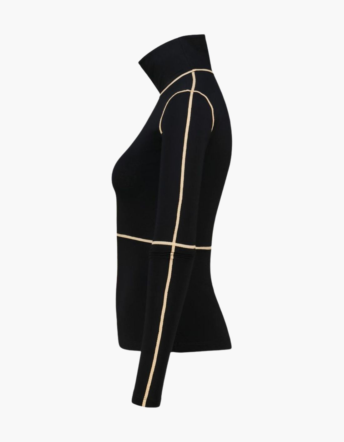 Camiseta pegada cuello alto "Linear" - MM6