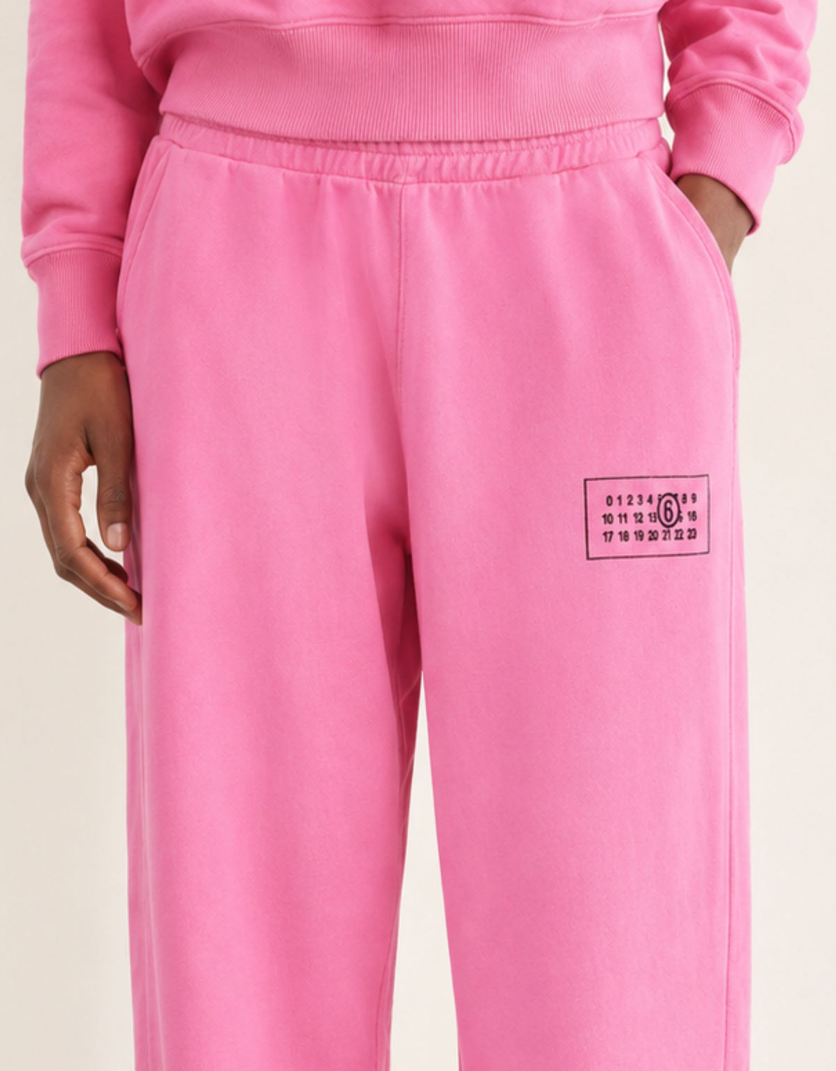 Pantalon chándal rosa MM6 – vista 3