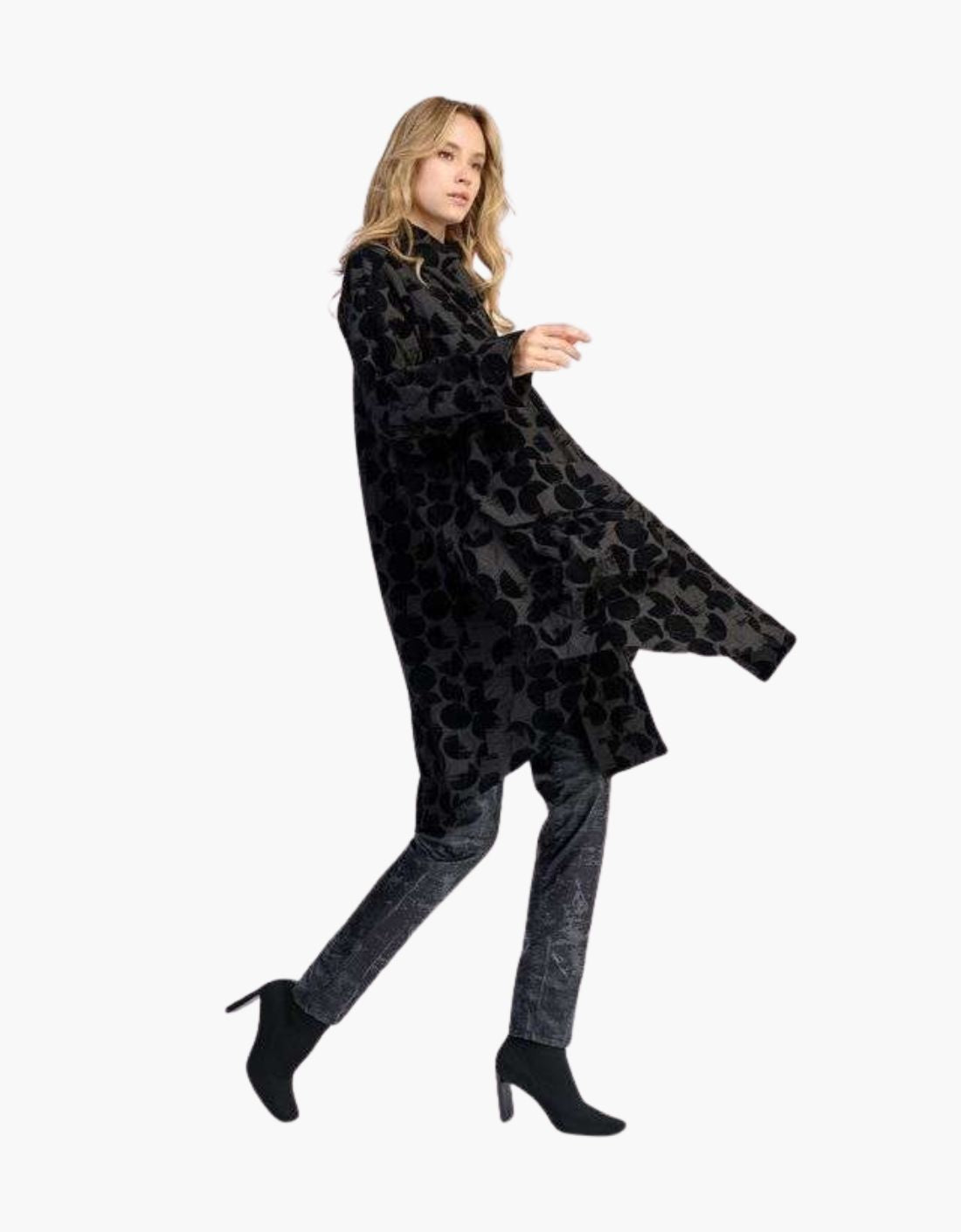 Chaqueta circulos de terciopelo "Crescent"