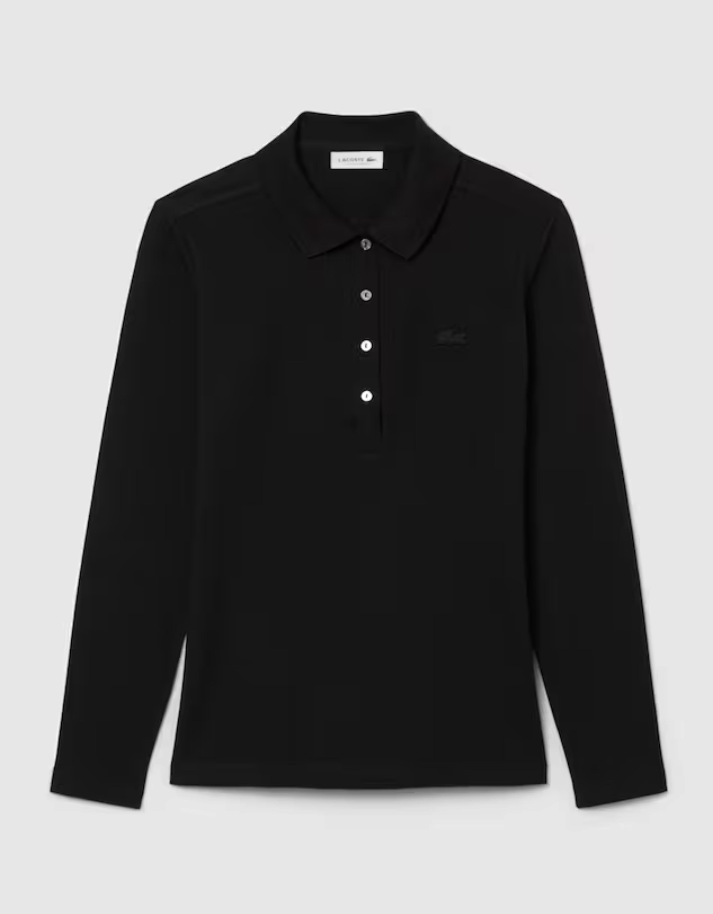 Polo ajustado manga larga