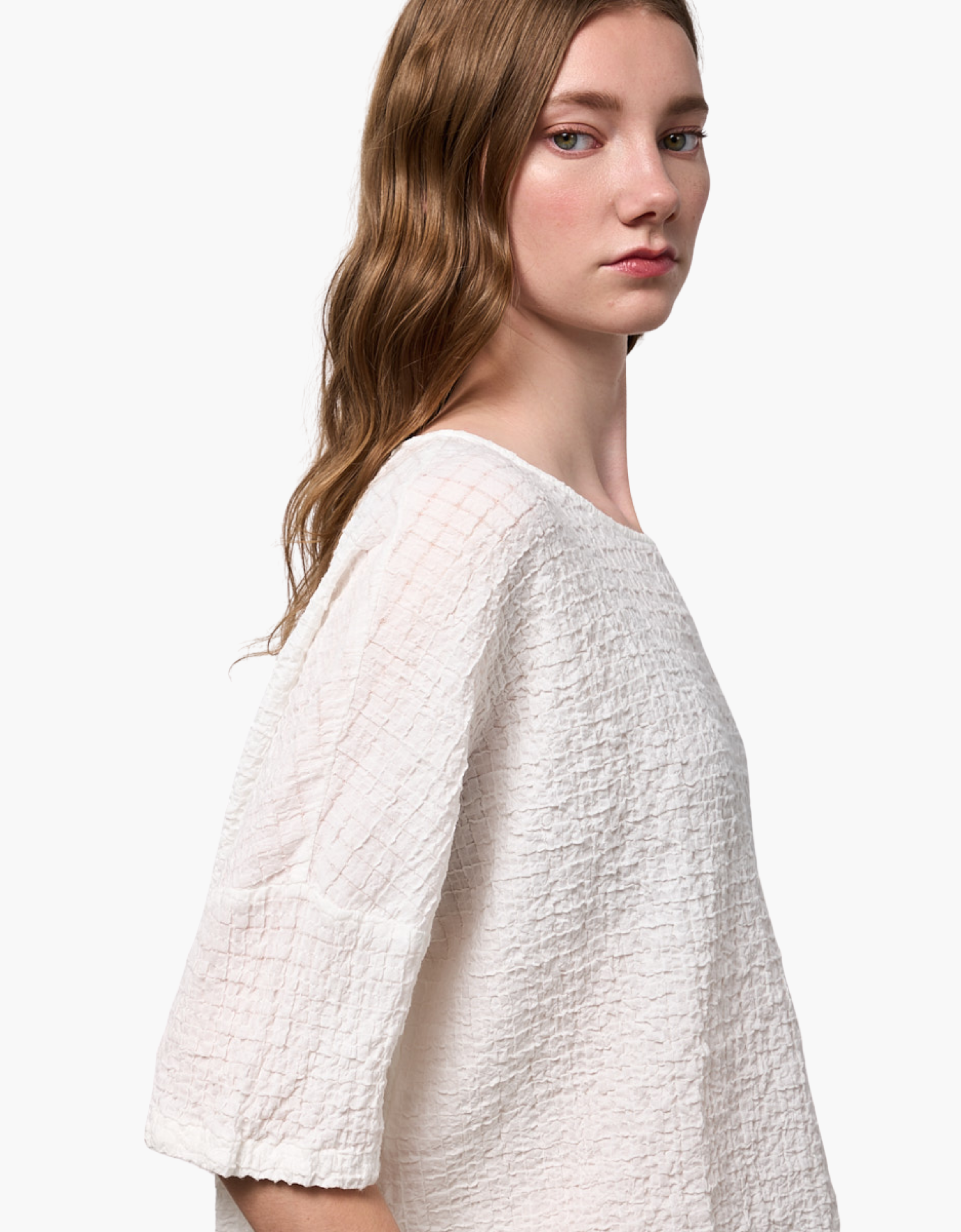 Blusa gofrada "Cairo Allume"
