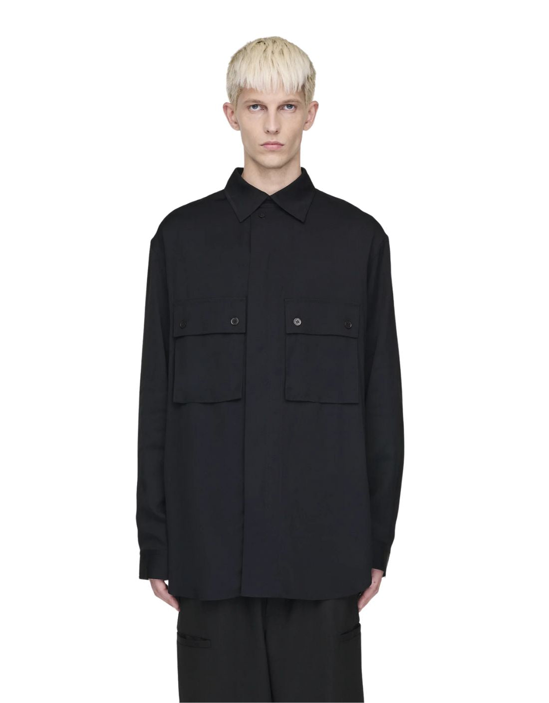 Chemise en coton à fermeture éclair Y-3